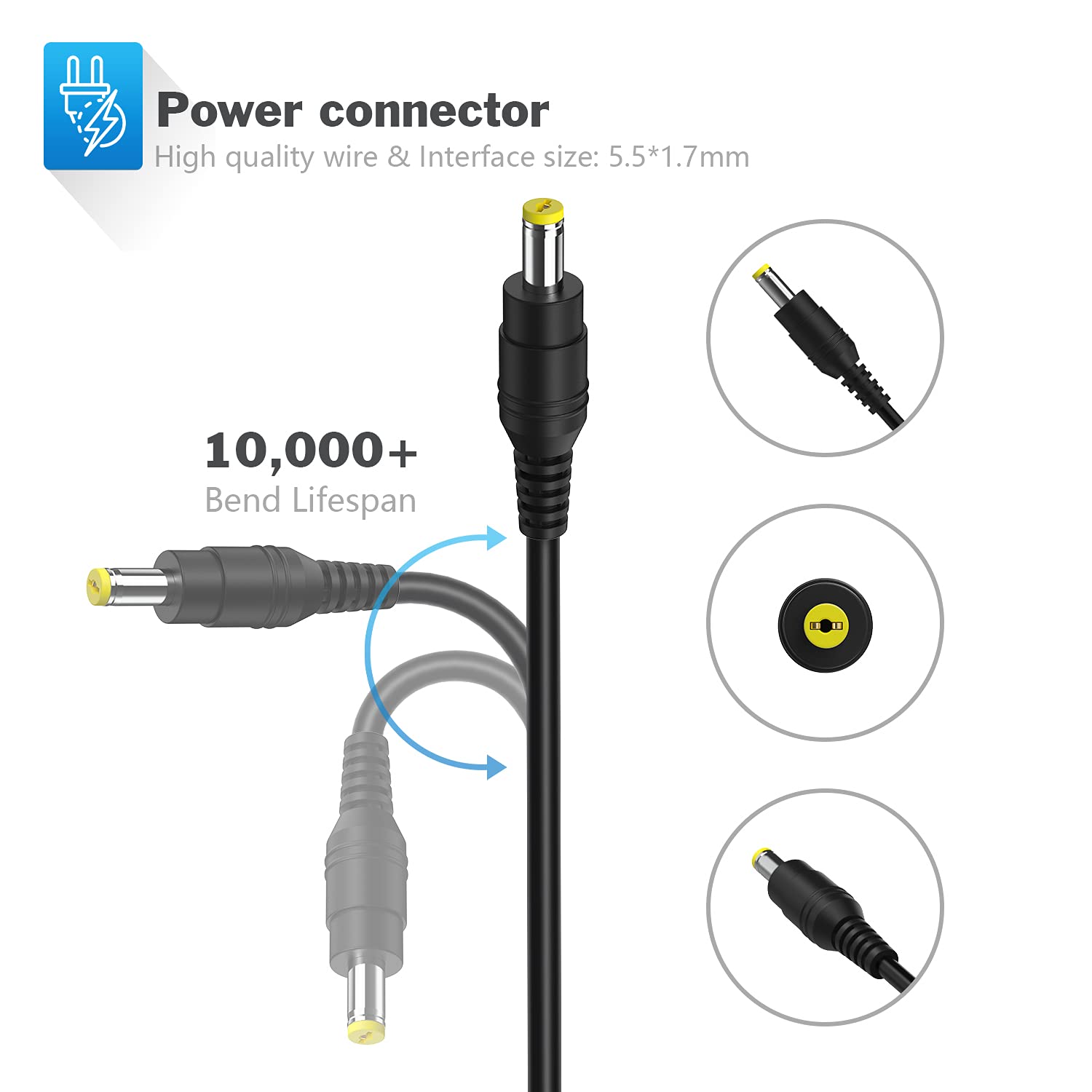 65W Laptop Charge For Acer Aspire E15 E5 E5 575 E5 521 R3 R3 471 Aspire 5 V5 V3 R7 M5 S3 E1 Es1 Es1 511 Es1 531 Es1 111M Pa 1650 86 5742 5750 5349 N15Q1 Adapter Power Supply Cord