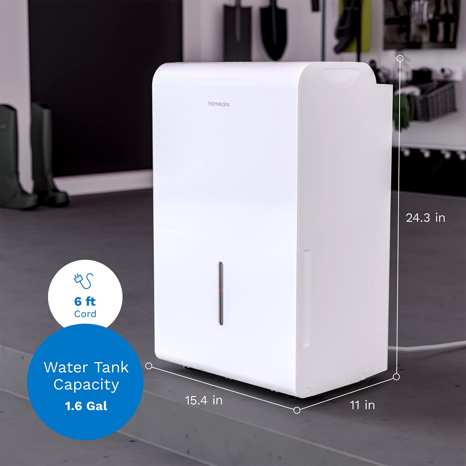 Homelabs 3000 Sq Ft Energy Star Dehumidifier   Ideal For Medium To Large Rooms, Bedrooms And Home Basements   Powerful Moisture