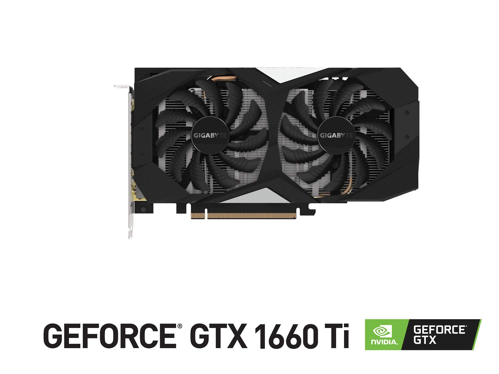 Gigabyte Geforce Gtx 1660 Ti Oc 6G 192-Bit Gddr6 Displayport 1.4 Hdmi 2.0B With Windforce 2X Cooling System Graphic Cards- Gv-N1