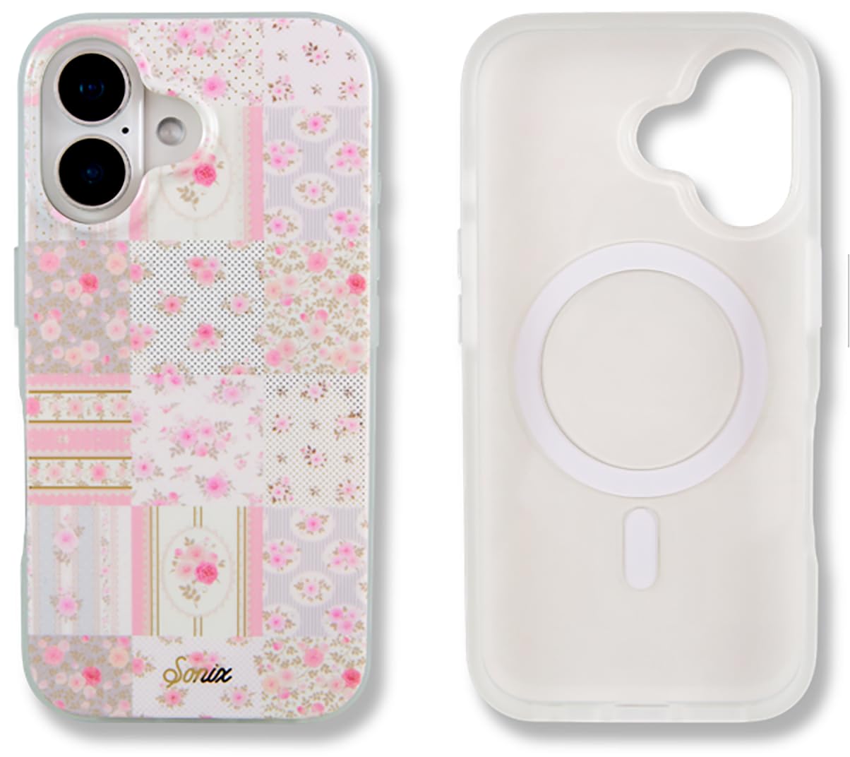 Sonix Case For Iphone 16 | Compatible With Magsafe | 10Ft Drop Tested | Plaid Floral | Patchwork Cottage