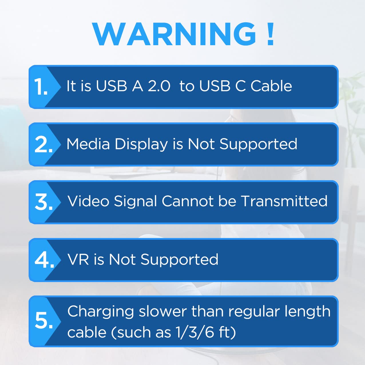 Etguuds Usb C Cable [20Ft/6M], 1 Pack, Long Usb A 2.0 To Usb C Cable, Fast Charging Type C Charger Cord Nylon Braided For Samsun