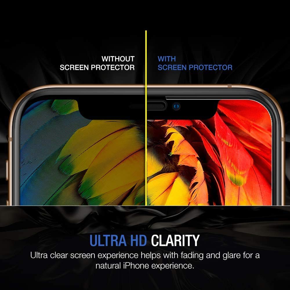 Tethys Glass Screen Protector For Iphone 11 Pro/Xs - Edge To Edge Coverage, Full Protection - Pack Of 3