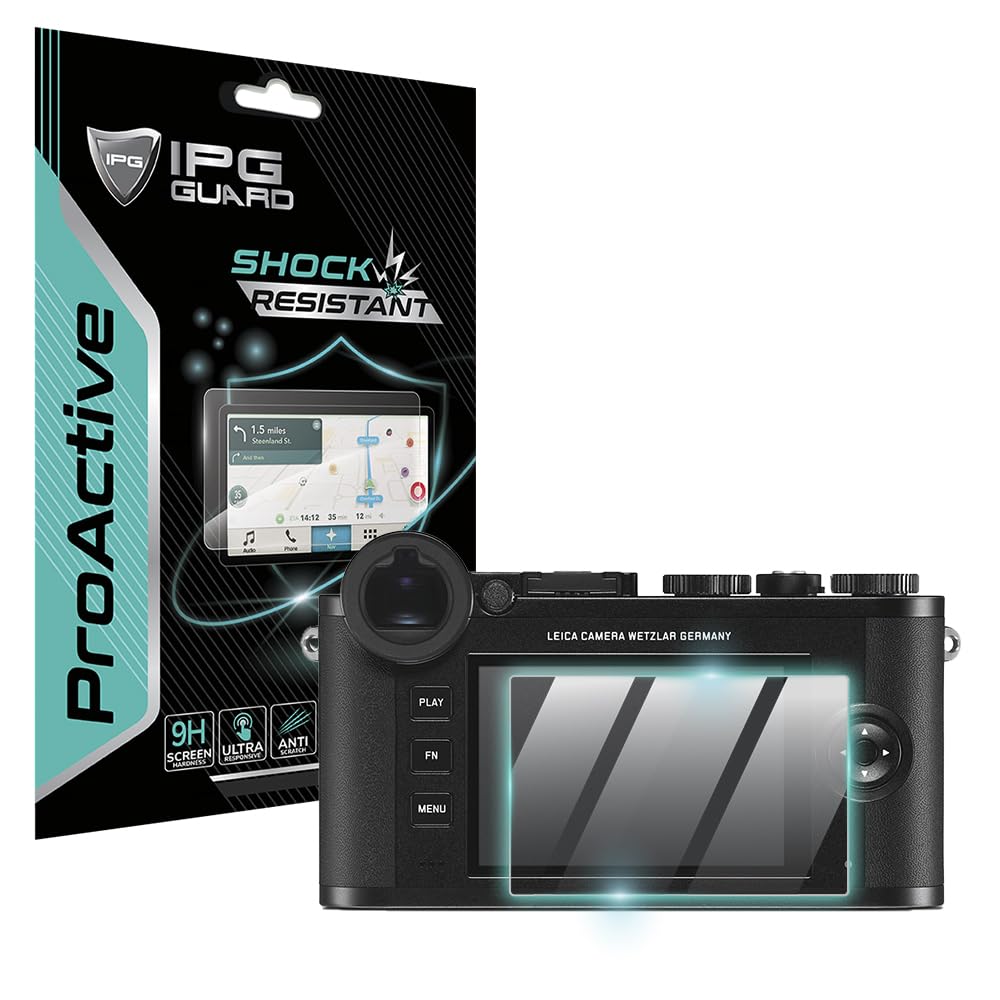 IPG ProActive for Leica CL Camera Display (2 Units) 9H Hardness Screen Protector Nano Ceramic Film Ultra Responsive High Clarity