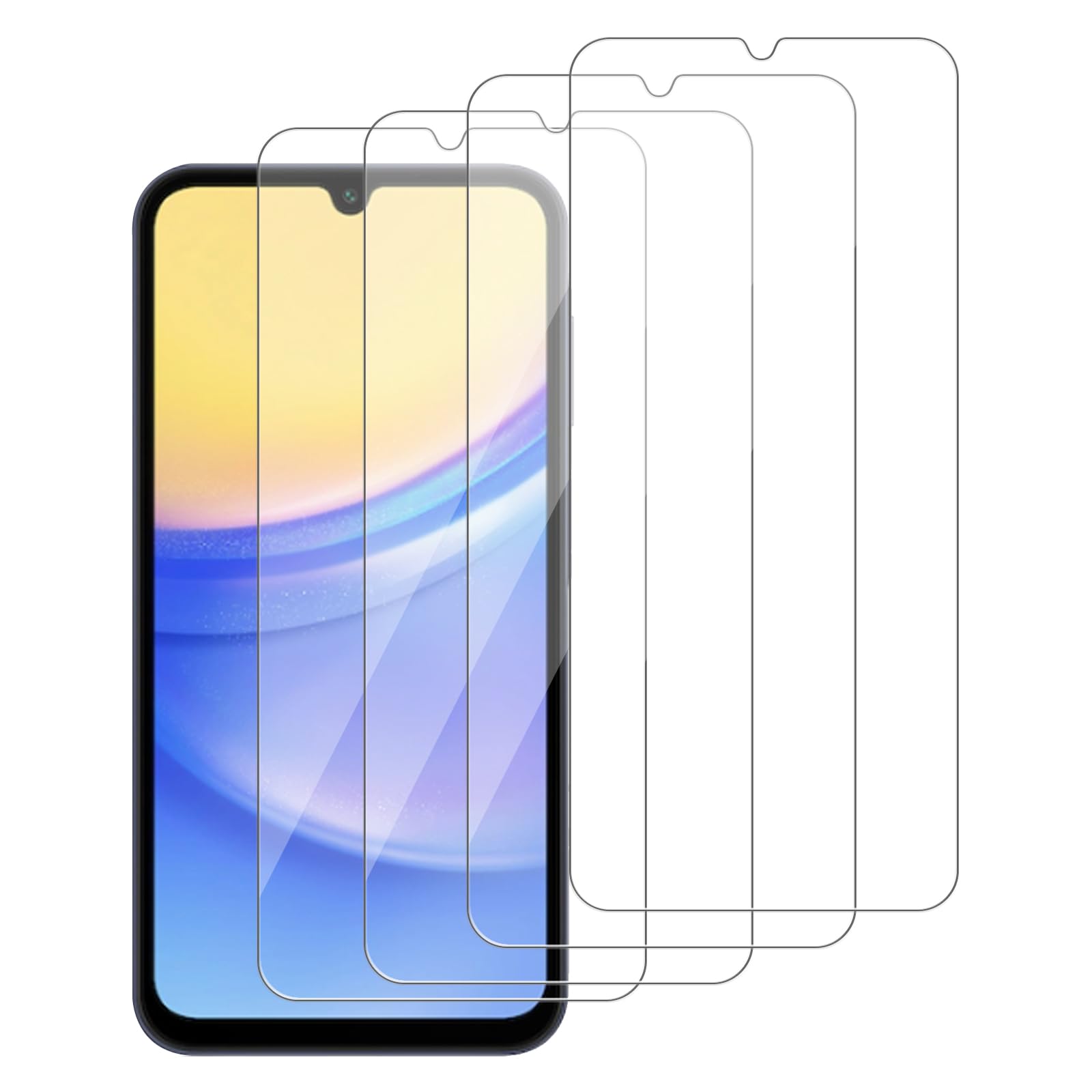 iCsapr 4 Pack Glass Screen Protector Compatible for Samsung Galaxy A16 5G /SM-A166P A166U A166B A166E A166W[9H Hardness]-HD Scre