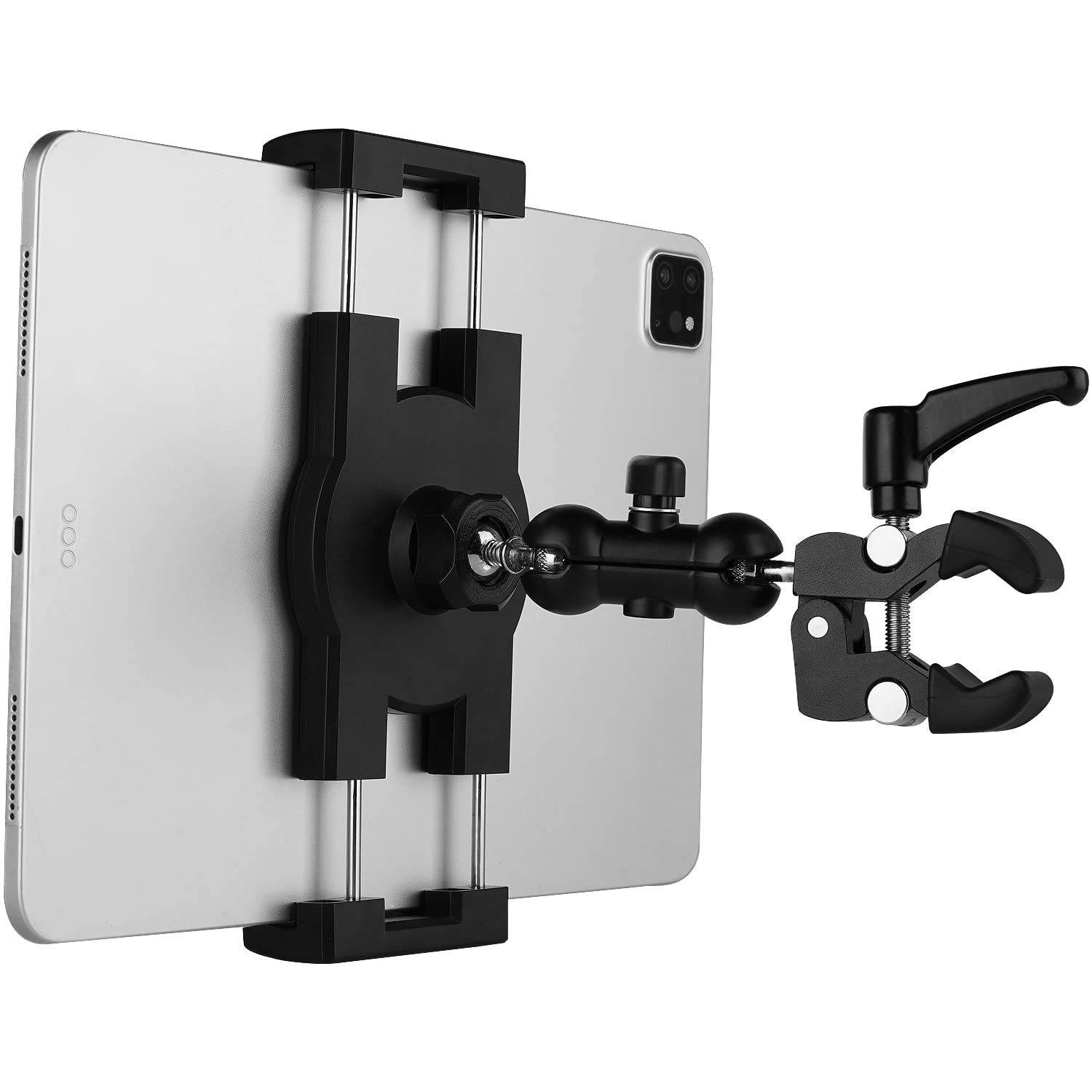 Mippko Tablet Holder For Treadmill/Spin Bike/Stroller/Wheelchair/Golf Cart/Poles/Music Stand/Stationary Bike,Compatible With 7~12.9' Ipad/Nexus/Fire Hd/E Book/Lg G