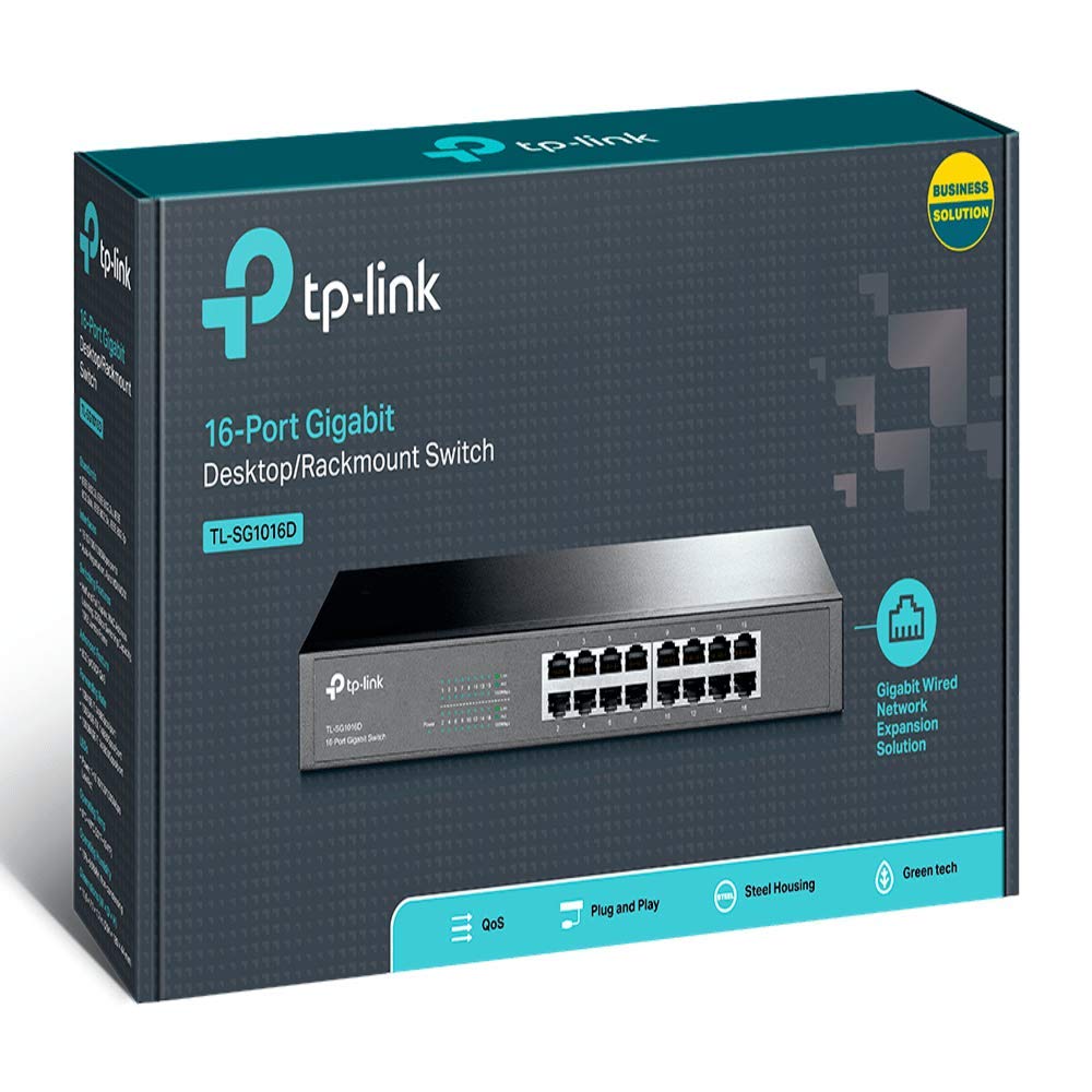 Tp Link Gigabit Desktop Switch 16Port 16/10/100/1000M & Metal Case (135604C)