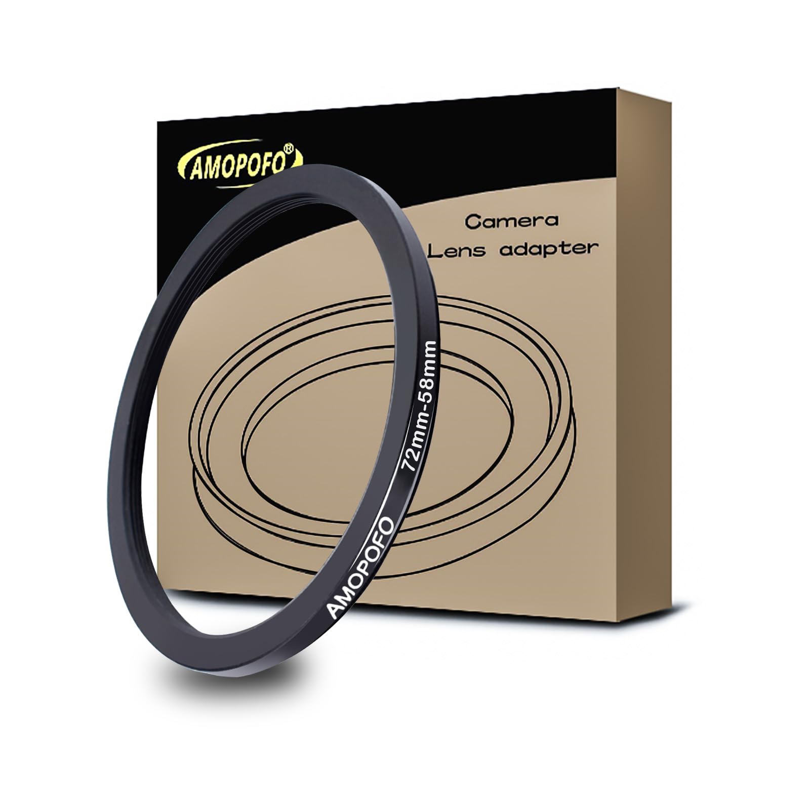 72Mm To 58Mm Camera Filter Ring /72Mm To 58Mm Step Down Ring Filter Adapter For 58Mm Uv,Nd,Cpl,Metal Step Down Ring