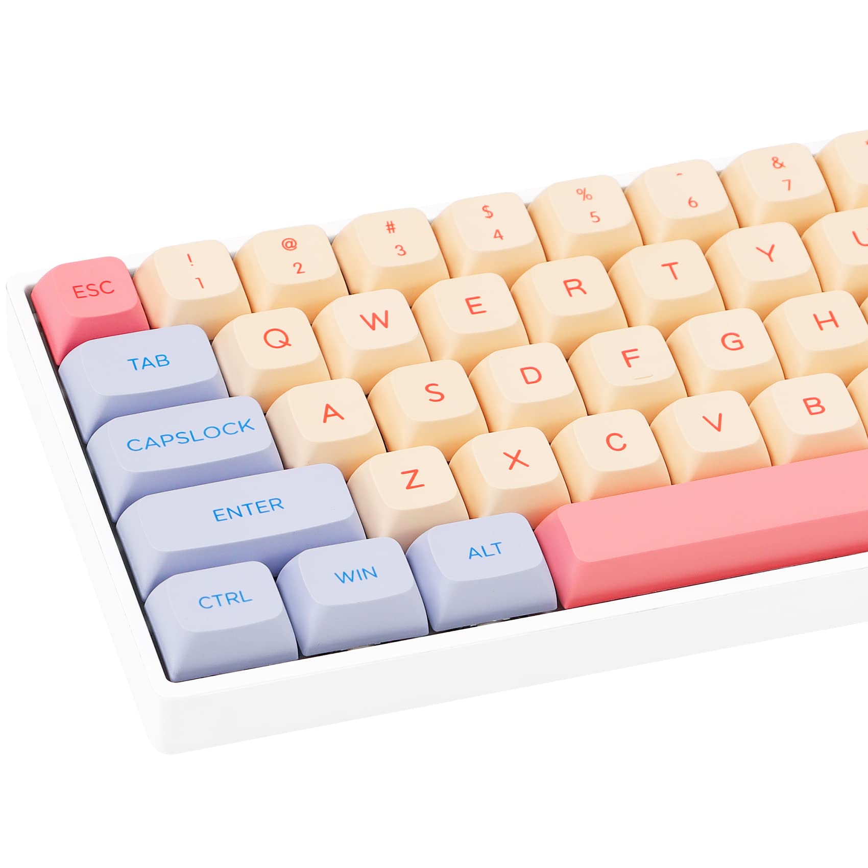 Mosptnspg Xda Pbt Keycap, 133 Key Sublimation Custom Key Cap Set For Cherry Mx/Kaihua Switches Mechanical Gaming Keyboard