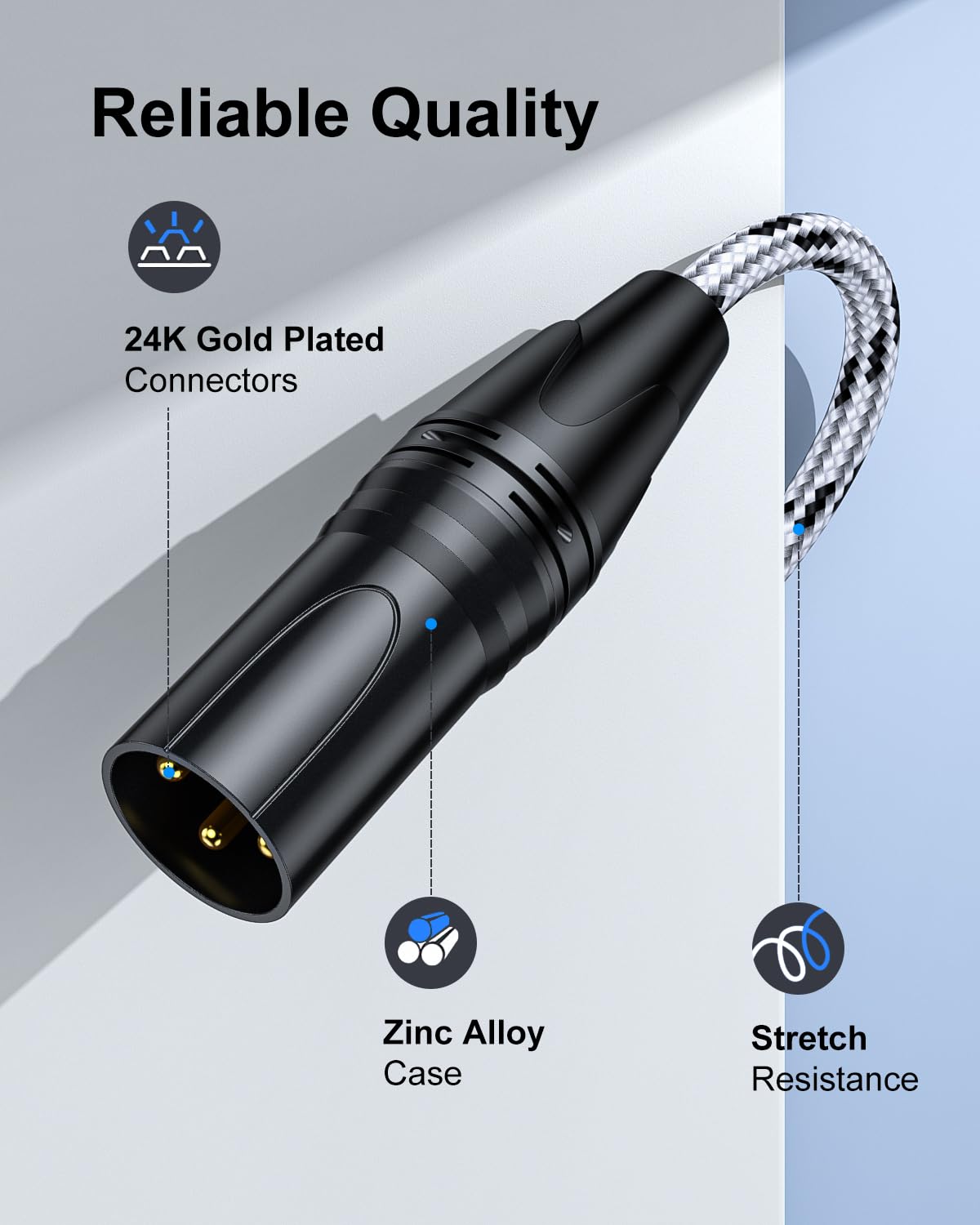 Snanshi Usb C To Xlr Cable 6 Ft, Usb Type C To Xlr Male Output Cable For Amplifier, Speaker, Mixer Console, Etc