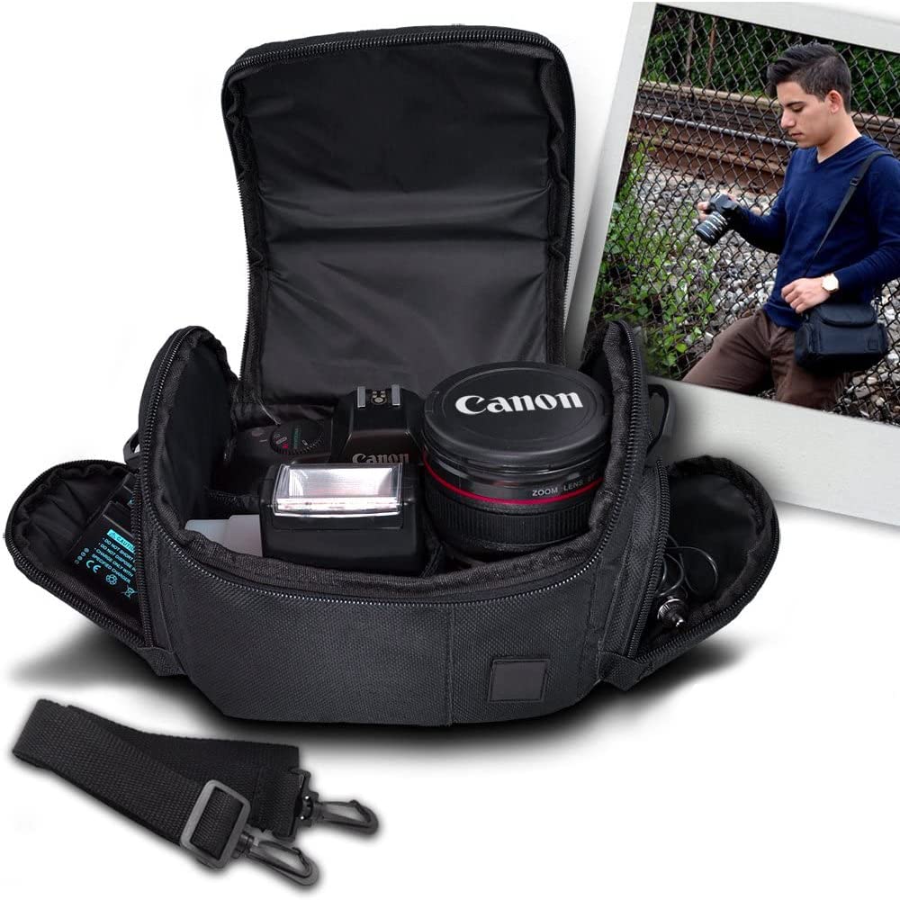 Acuvar Medium Soft Padded Camera Equipment Bag/Case Compatible with Canon, Sony, Nikon, Olympus, Fuji, Samsung Cameras and Equipment