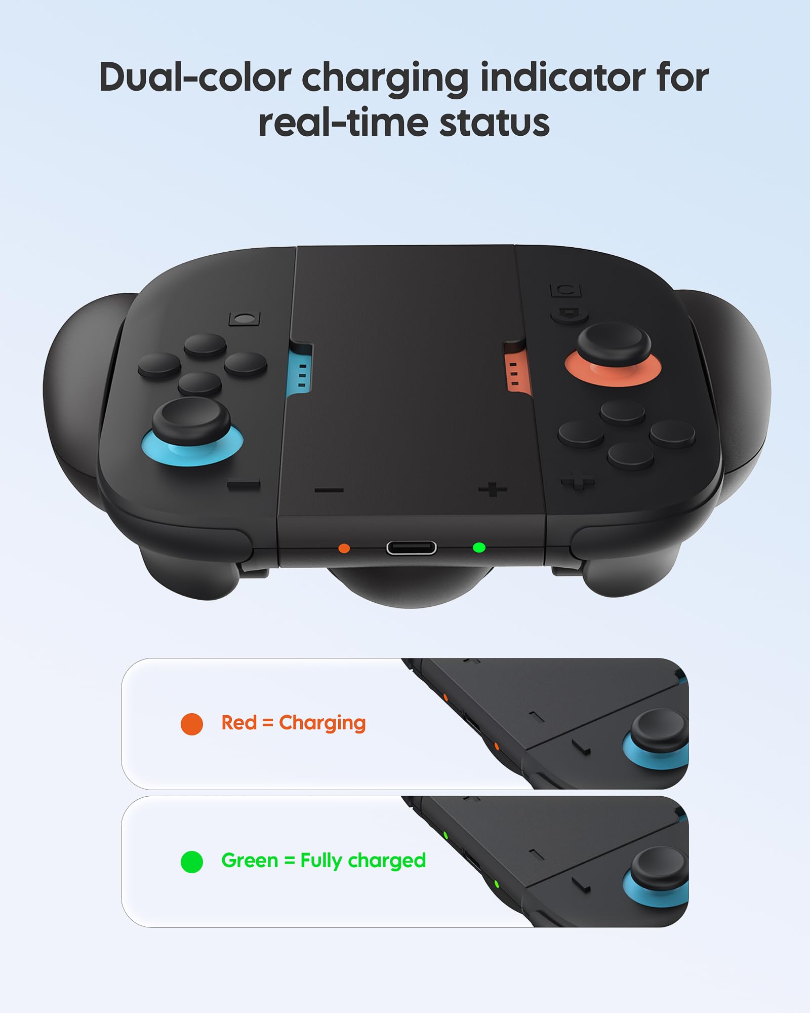 Switch 2 Gen Joycon Charging Grip Compatible With Ns & Oled Joycon Controller, Charging Grip Stand For Switch 2, Portable Ns2 Jo