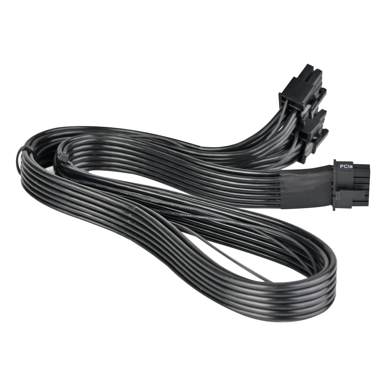 Silverstone Technology Pp15 Eps Dual Eps 8 Pin (Psu) To 12+4 Pin (Gpu) 12V 2X6 Pcie Gen5 Cable For Silverstone 3Rd Gen Psus, Sst