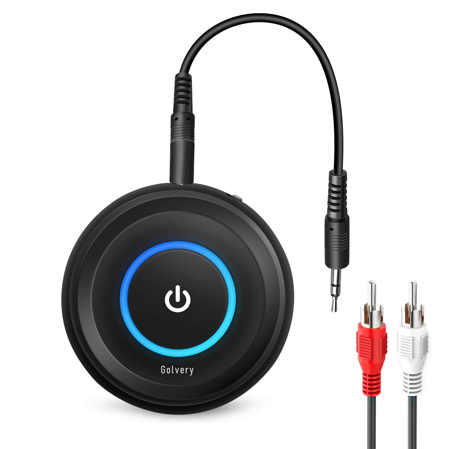 Golvery Bluetooth 5.3 Transmitter And Receiver, 2 In 1 Wireless Bluetooth Aux Adapter For Tv/Pc/Cd/Mp3/Ps4/Home Theater/Speaker W/ 3.5Mm Aux And Rca Jack, Low Latency Audio, 2 Devices Pairing