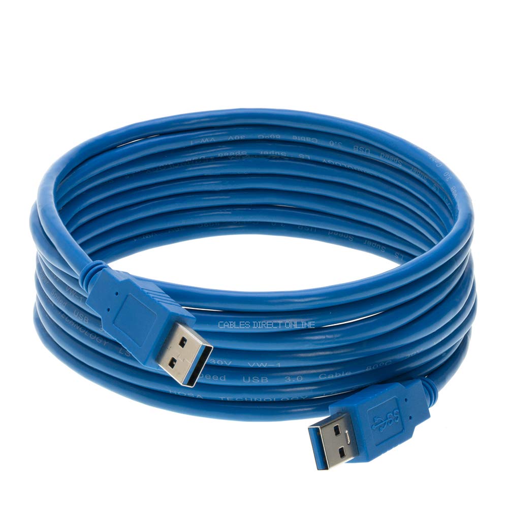 Usb 3.0 A Male To A/B/C Male Cable Cord 3Ft 6Ft 10Ft Data Wire Charger Printer Laptop Pc (10Ft, (A - Male) To (A -Male))