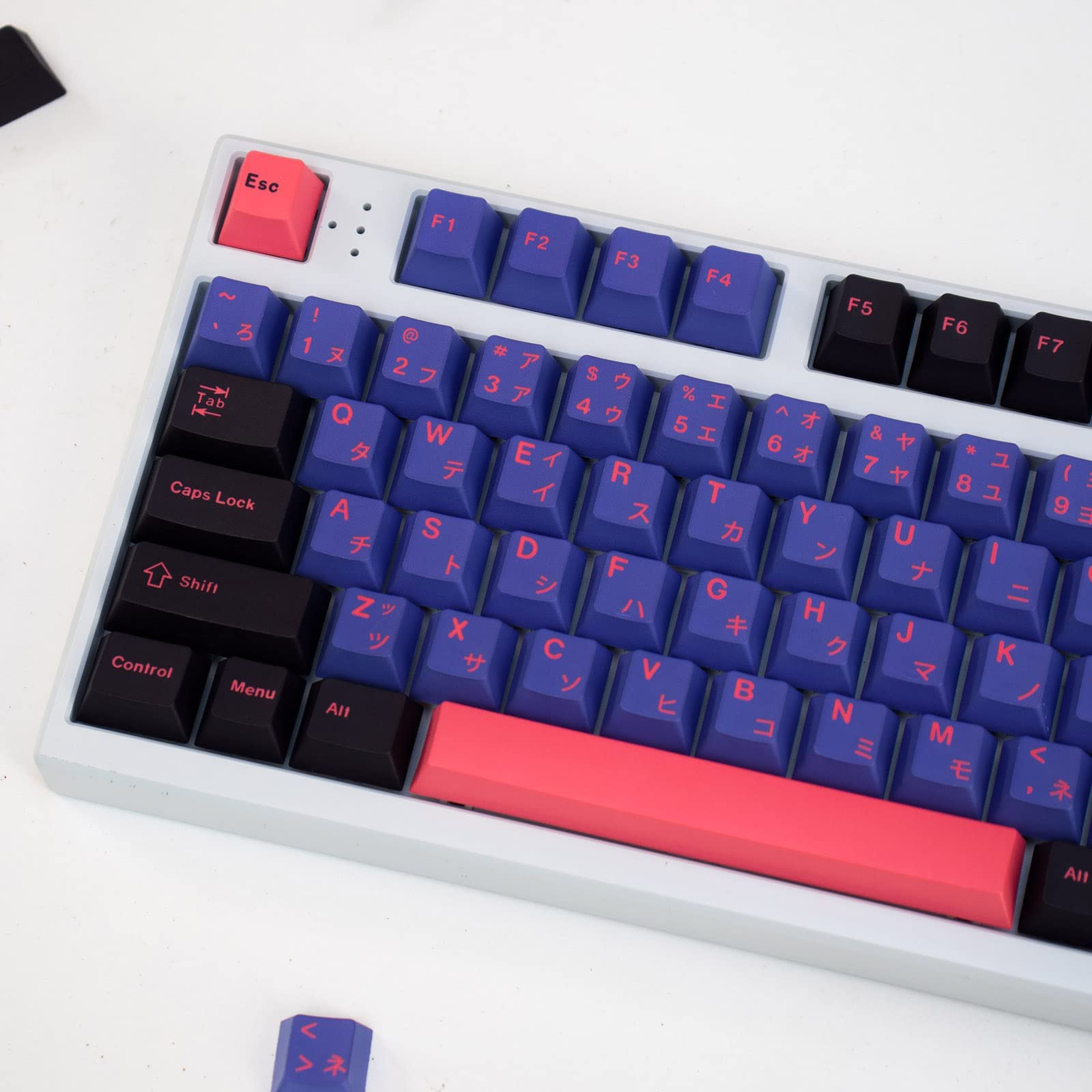 Pbt Black Purple Keycaps Cherry Profile Ninja Japanese Keycaps Set 138 Keys Custom Keycaps For Cherry Mx Gateron Kailh Switches
