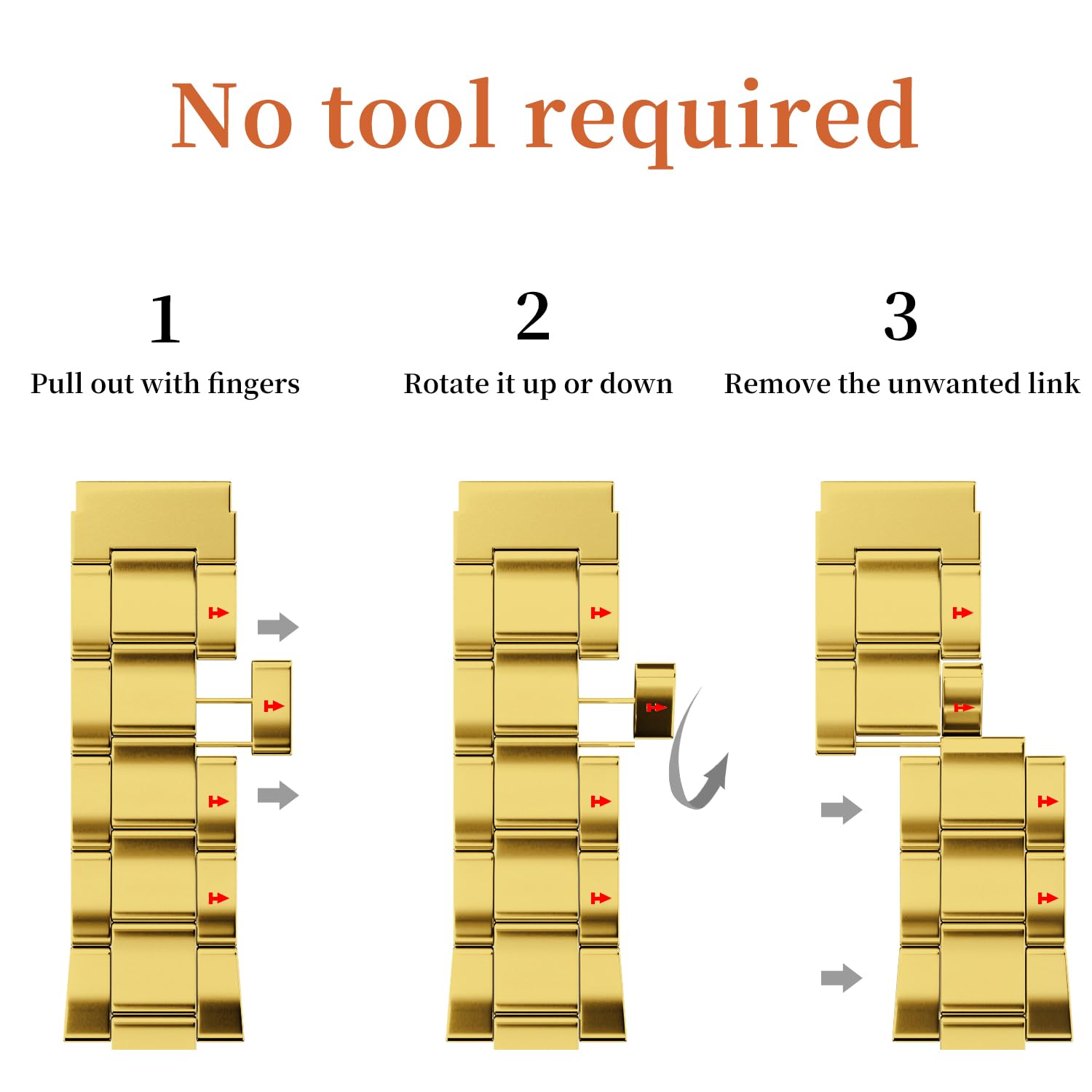 Fullmosa No Tools Needed Compatible Apple Watch Band 41/45/44/40/42/38Mm,Metal Band With Case For Iwatch Series 9/8/7/6/5/4/3/2/