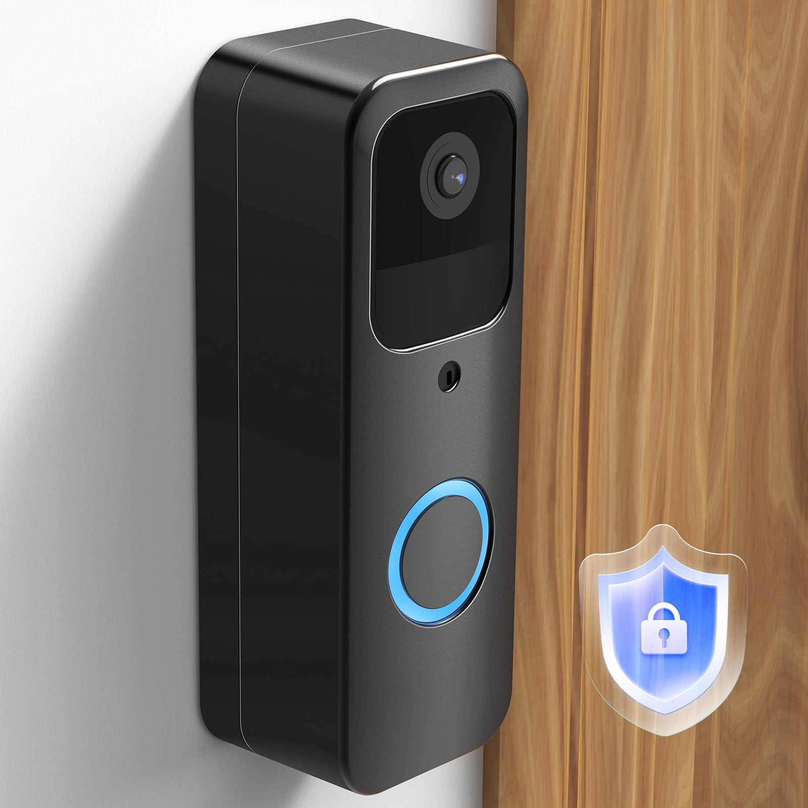 Locka Adhesive Blink Doorbell Mount, Full Metal No Drill Mounting Bracket For Blink Video Doorbell, No Block Motion And Camera S