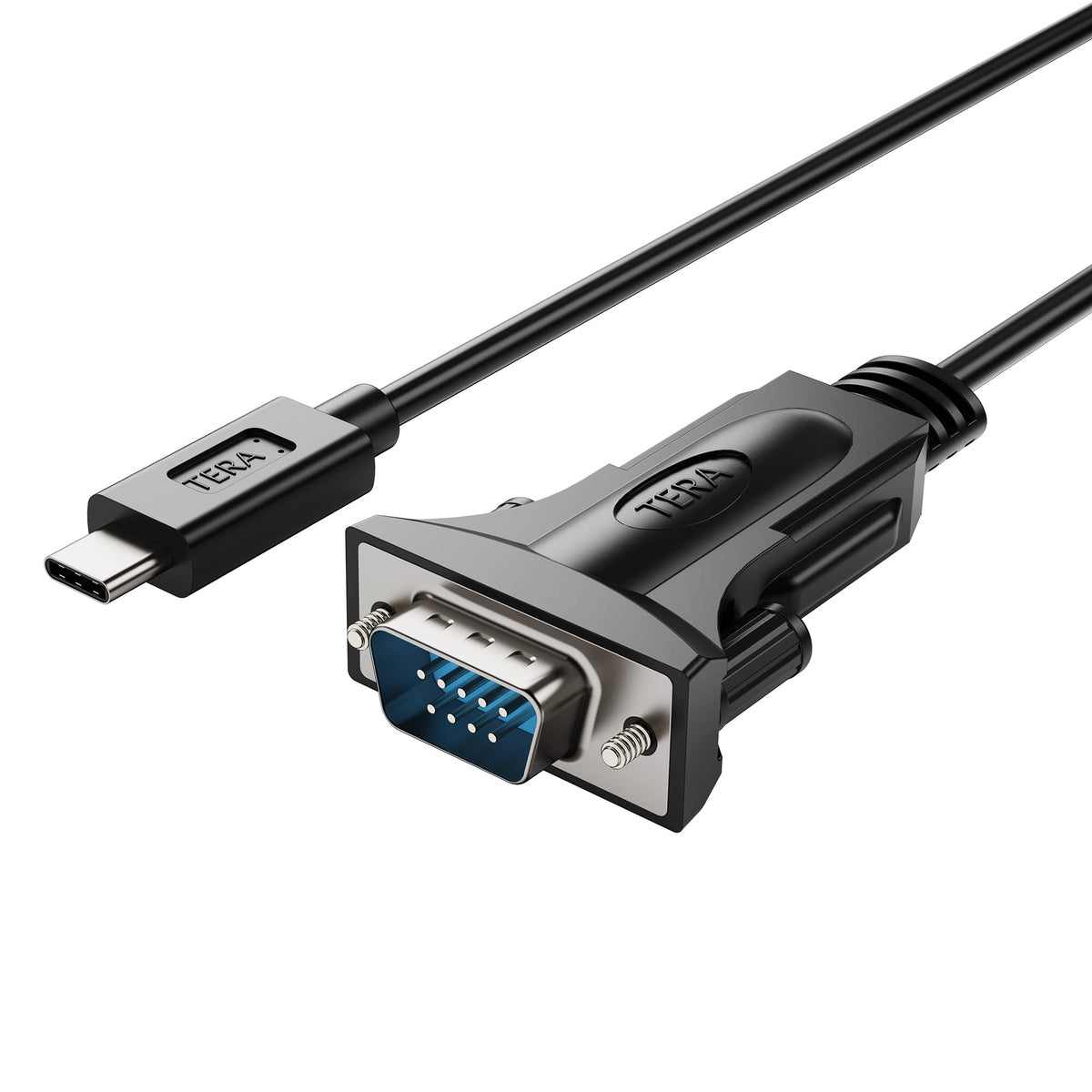 Tera Grand   Usb C To Rs232 Serial Db9 Adapter Cable With Thumbscrews And Ftdi Chipset, Supports Windows 11, 10, 8, 7, Vista, Xp