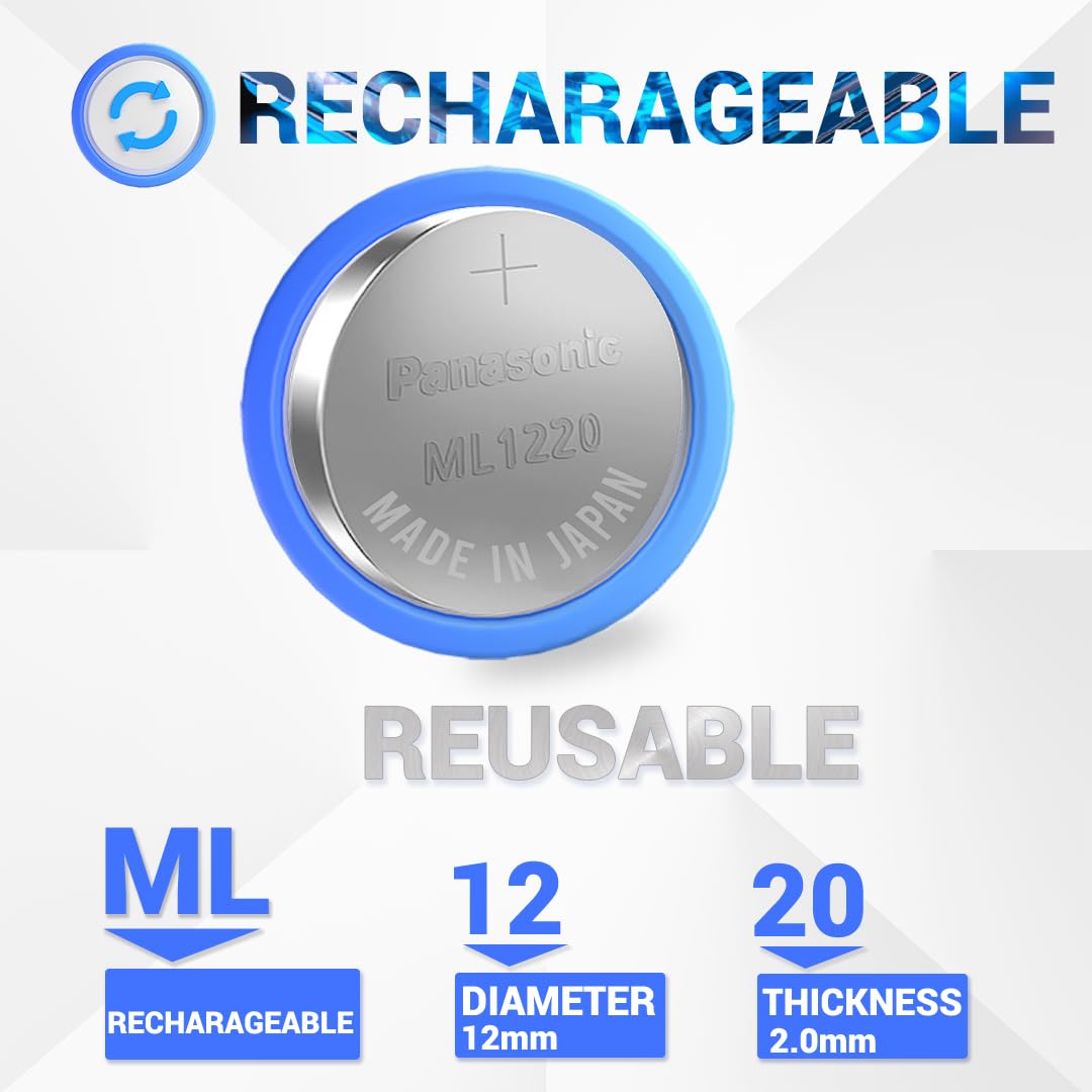 Lefix Ml1220 Battery Rechargeable Rtc Cmos Battery Compatible With Dell Xps 13 15 9350 9343 9360 9365 Precision 5510 5520 7350 X