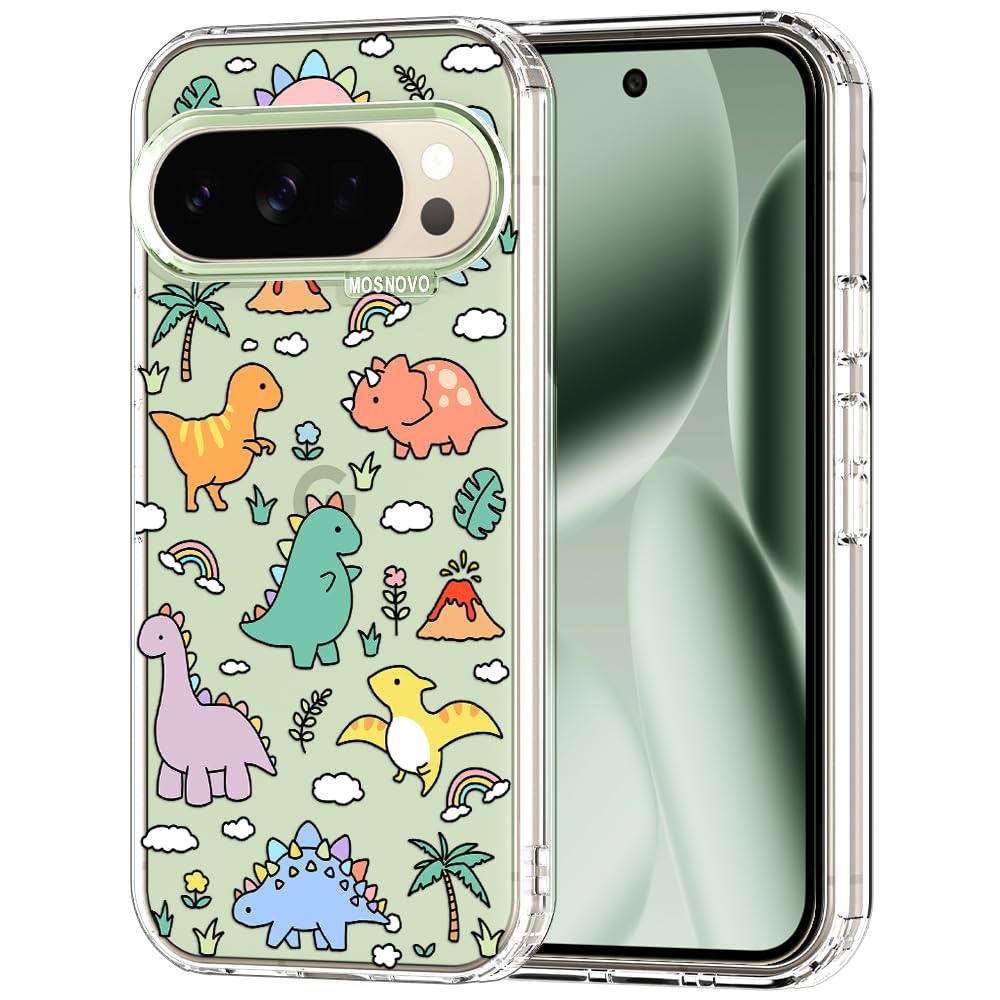 MOSNOVO Case for Google Pixel 10 Pro XL, [Buffertech 6.6ft Military-Grade Drop Protection] [Anti Peel Off Tech] Clear TPU Bumper