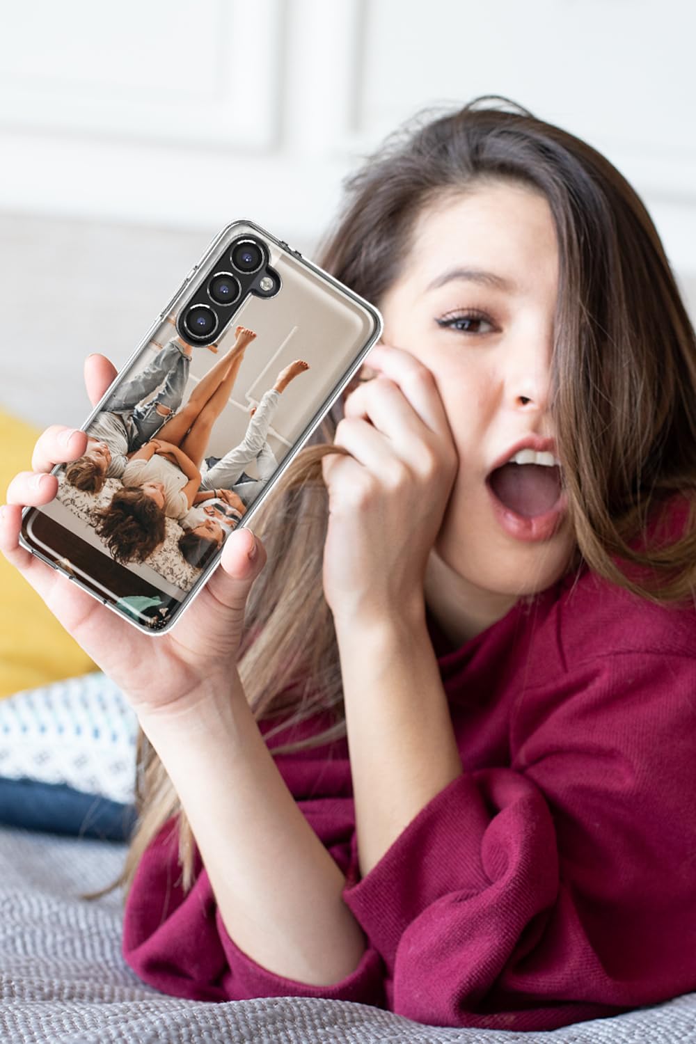 Mundaze Custom Phone Case For Samsung Galaxy A16 5G - Personalized With Your Own Photo - Clear Protective Cover - Custom Gift, S