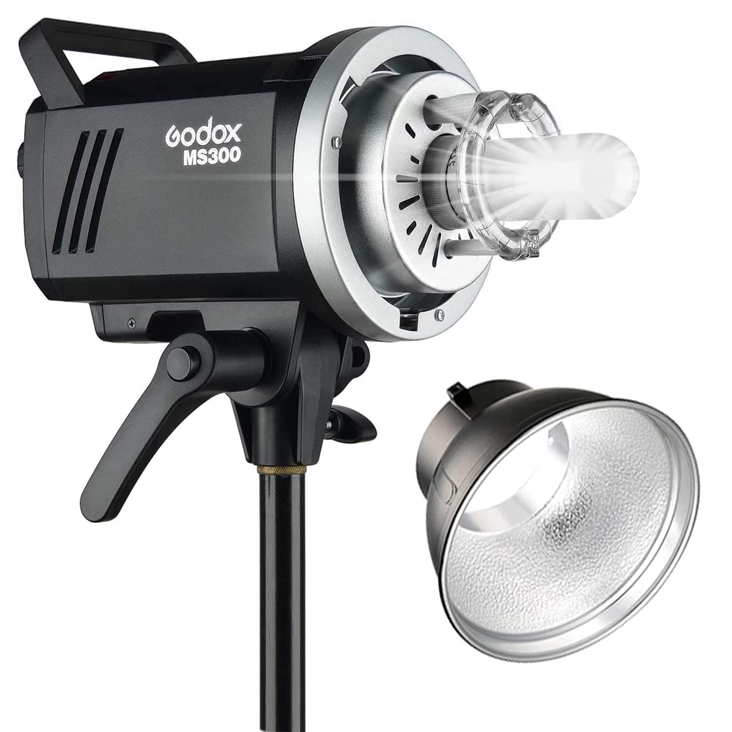 Godox Ms300 Compact Studio Flash 300W 2.4G Wireless Monolight With 150W Modeling Lamp,Outstanding Power Output Stability,Anti Pr