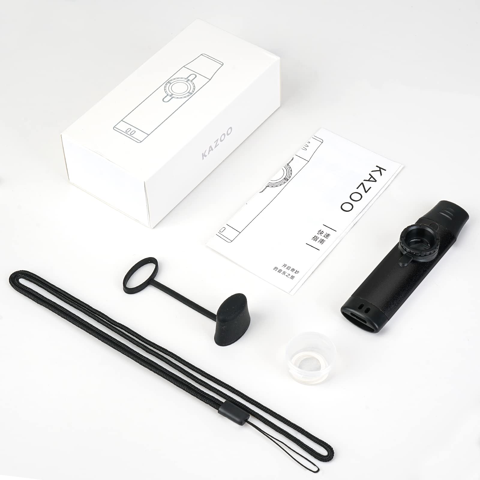 Kazoos With 5 Extra Membranes, Metal Kazoo With Adjustable Tone For Guitar, Ukulele, Violin, Piano, Keyboard, Easy To Learn Musi