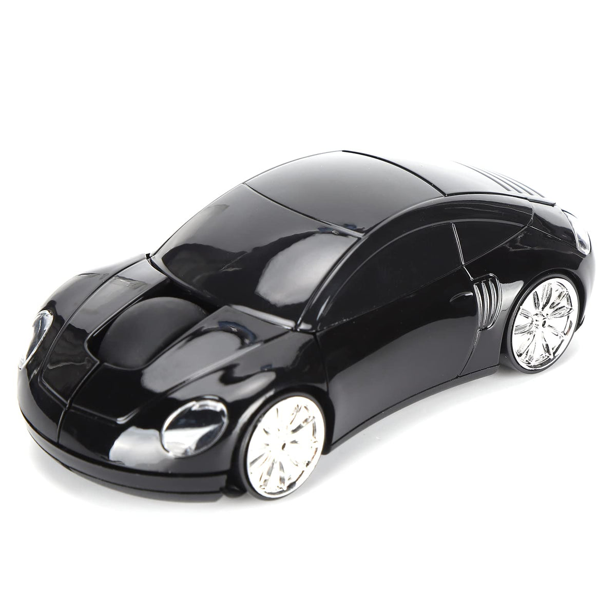 Dpofirs 2.4G Mouse For Laptop, Mini Car Shaped Smart Cordless Mouse, Ergonomic Game Mouse With Usb Receiver, Gifts For Girls(Bla
