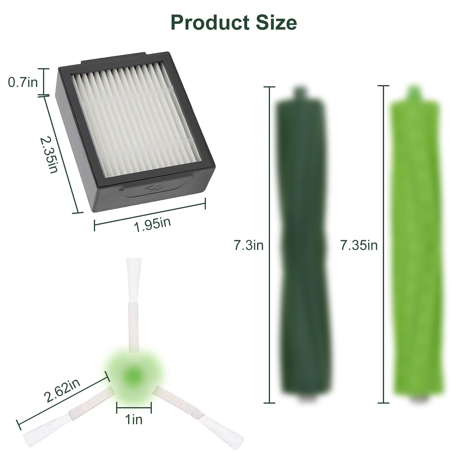 Katerelis 18 Pack Compatible With E/I/J Series Replacement Parts, E5 E6 E7 I2 I3 I3+I4 I4+ I6 I6+ I7 I7+ I8 I8+/Plus, 2 Sets Of