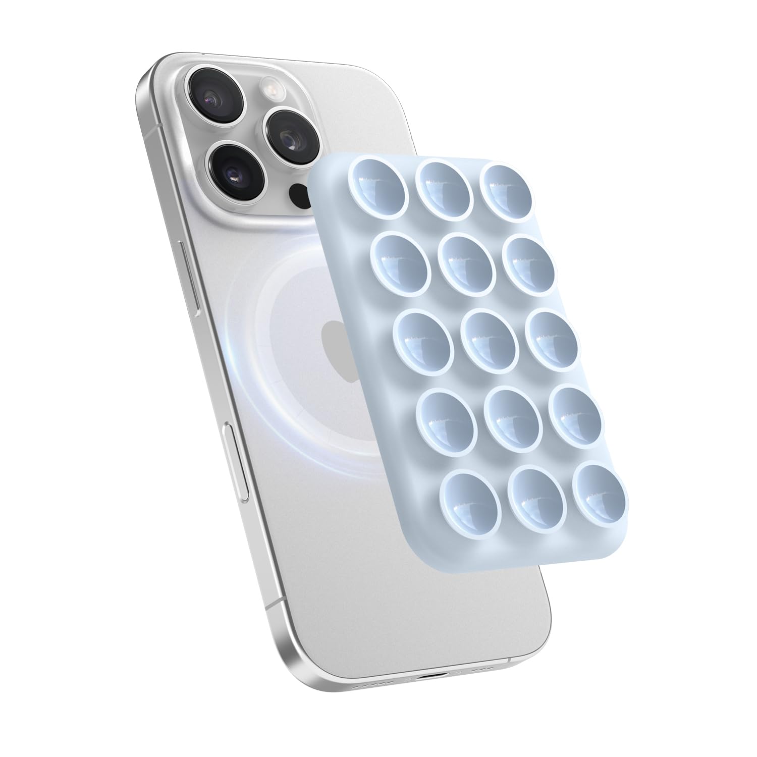 Elago Magnetic Suction Cup Phone Mount Compatible With Magsafe Case, Removable Silicone Sticky Grip Holder For Iphone, Hands-Fre