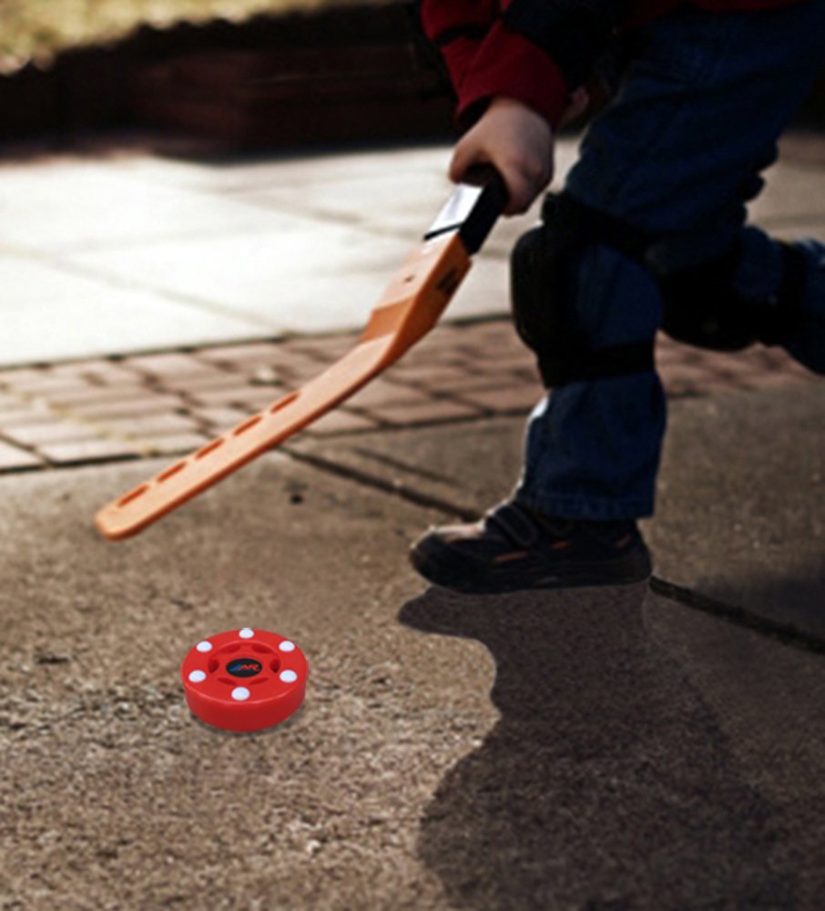 A&R Sports Inline Street Hockey Puck, Red