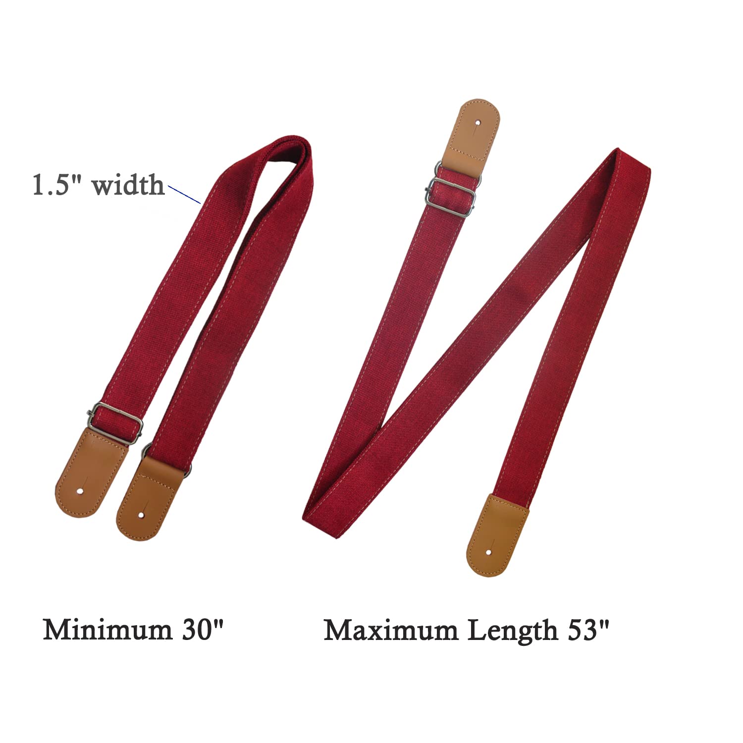 Farcaya Ukulele Strap Soprano Concert Tenor Baritone Banjo Mandolin Cotton Linen Leather Ends Uke Musical Instrument Accessories