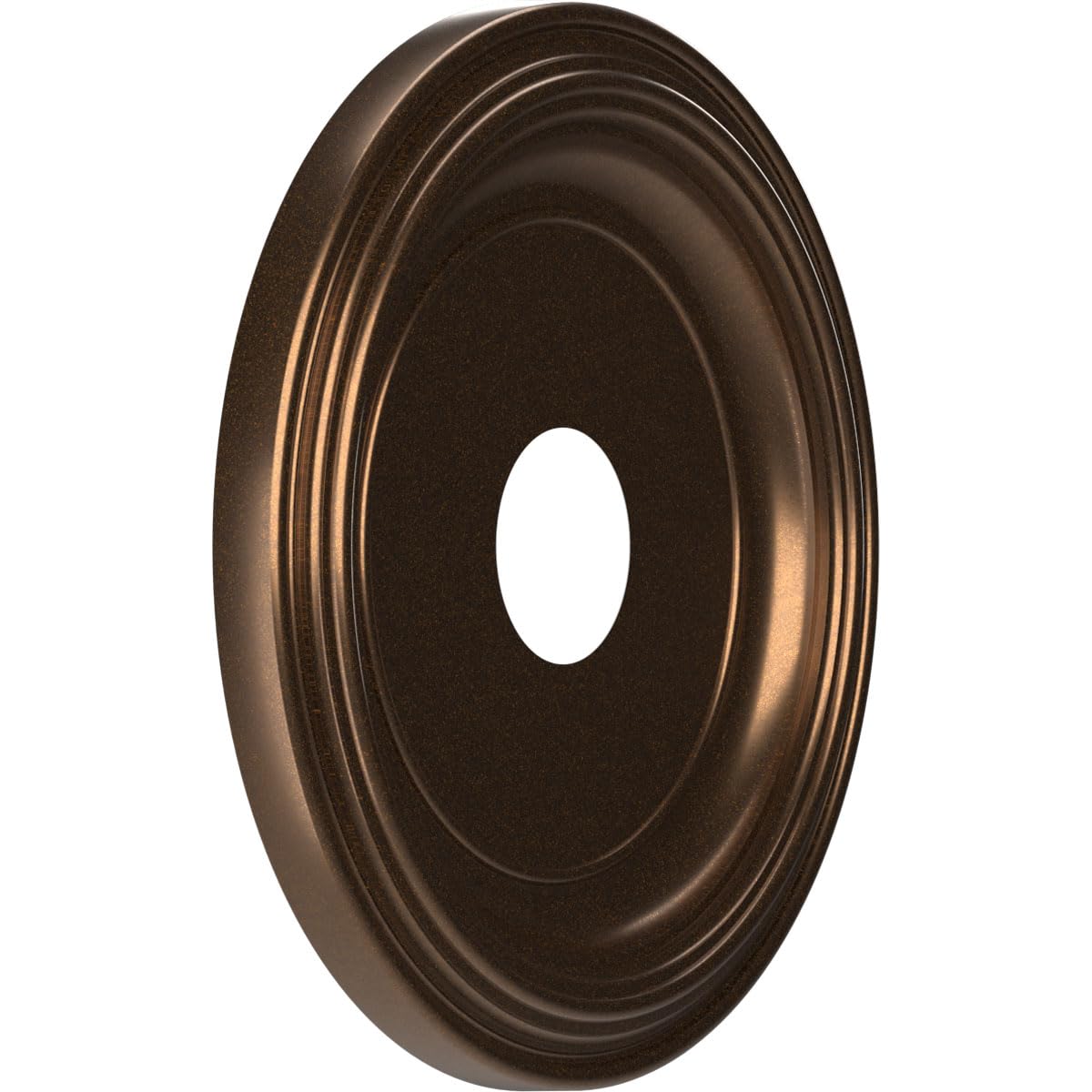 16Od X 3 1/2Id X 1 3/8P Traditional Thermoformed Pvc Ceiling Medallion (Fits Canopies Up To 9 1/2), Metallic Antique Brass