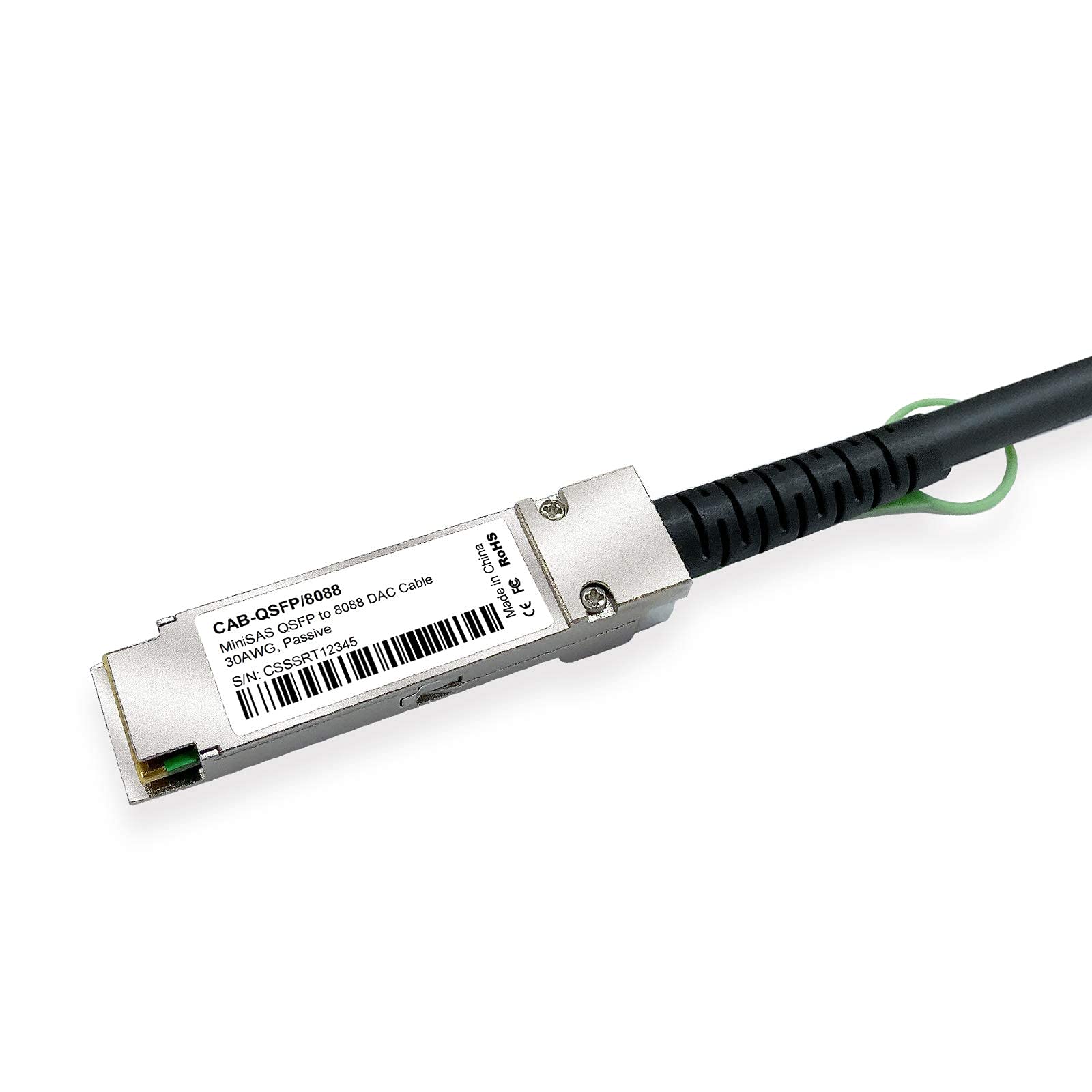 Ipolex Qsfp(Sff 8436) To Minisas(Sff 8088) Ddr Hybrid Sas Cable For Netapp, Passive, Up To 10 Gbps, 100 Ohm, 1 Meter(3.3Ft)