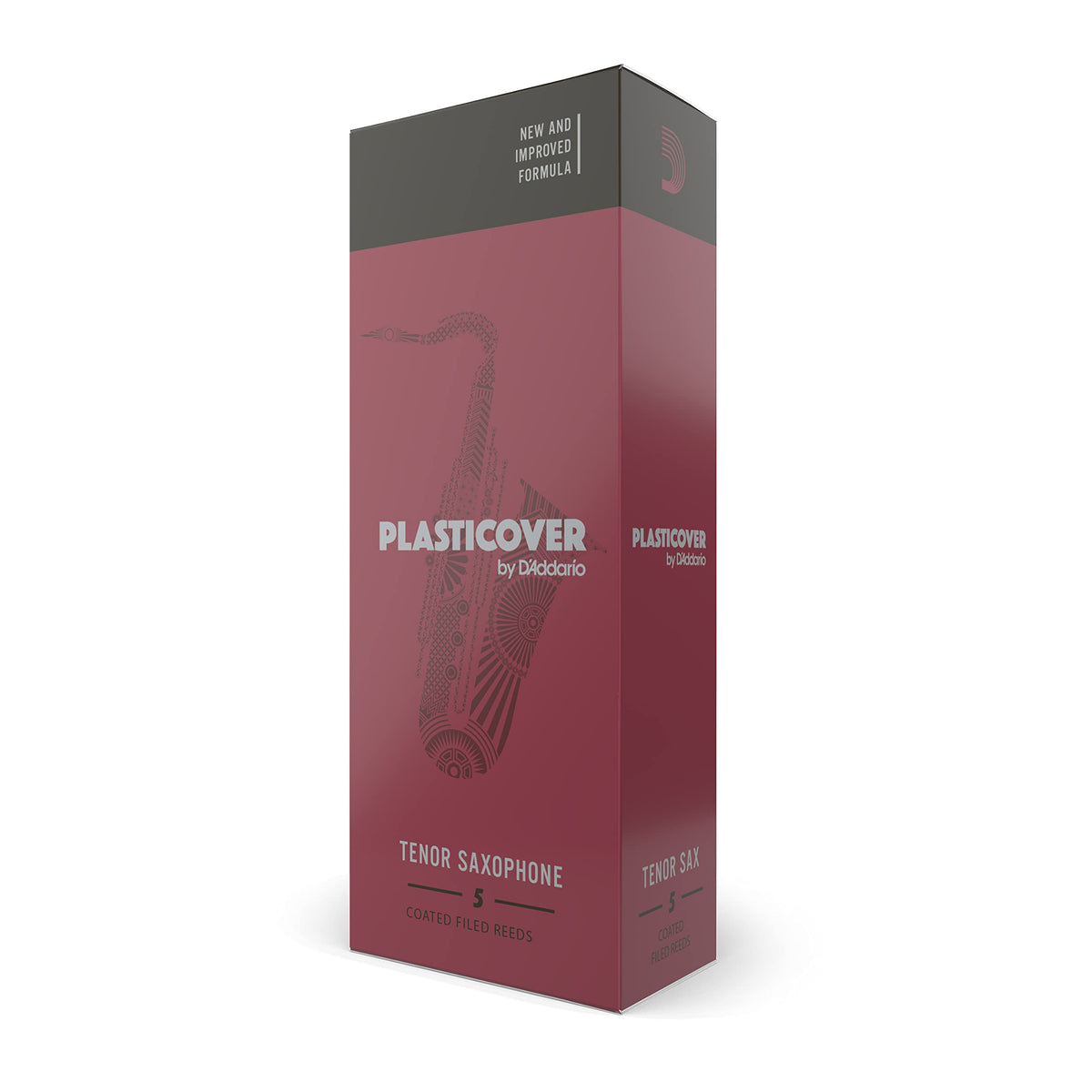 Rico Plasticover Tenor Saxophone Reeds - Tenor Sax Reeds, Strength 3.0, 5-Pack