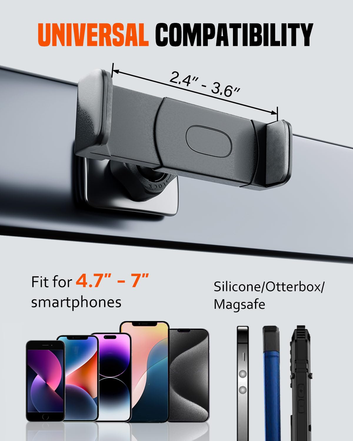 Sunmig Gym Magnetic Phone Holder Mount, Portable 360 Rotatable Powerful Magnet Base Phone Mount For Gym Equipment, Gym Accessori