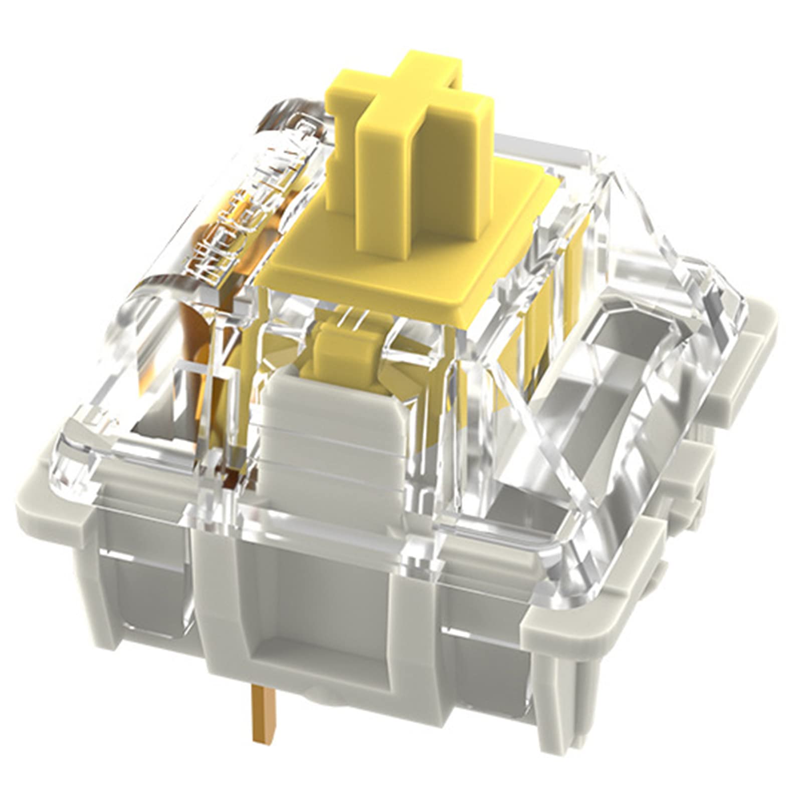 Gateron G Yellow Pro 2.0 Pre Lubed Switches 3Pin Linear For Mx Mechanical Type Key Gaming Keyboard Switches, Smd Rgb Light Plate