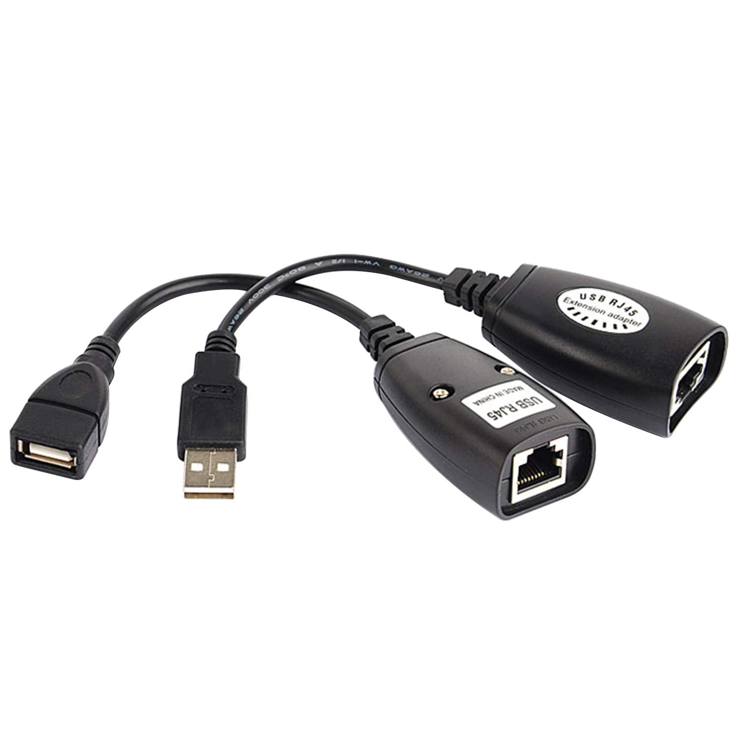 Ouou Usb 2.0 To Rj45 Adapter Rj45 Lan Cable Extension Cable Usb Extender Over Cat5/Cat5E /Cat6 Cable