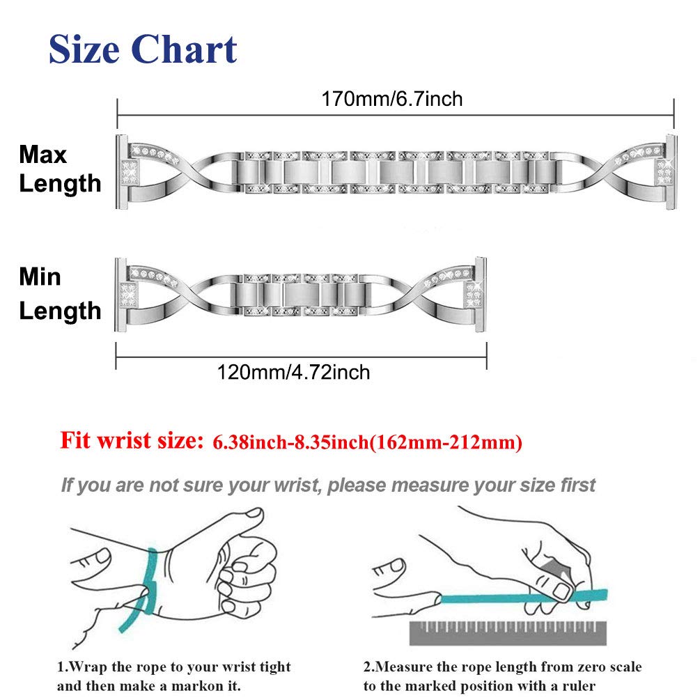 Sankel Compatible For Samsung Galaxy Watch 54Galaxy Watch Active 2 40Mm44Mm Bands,Women 20Mm Metal Replacement Bracelet Strap Wr