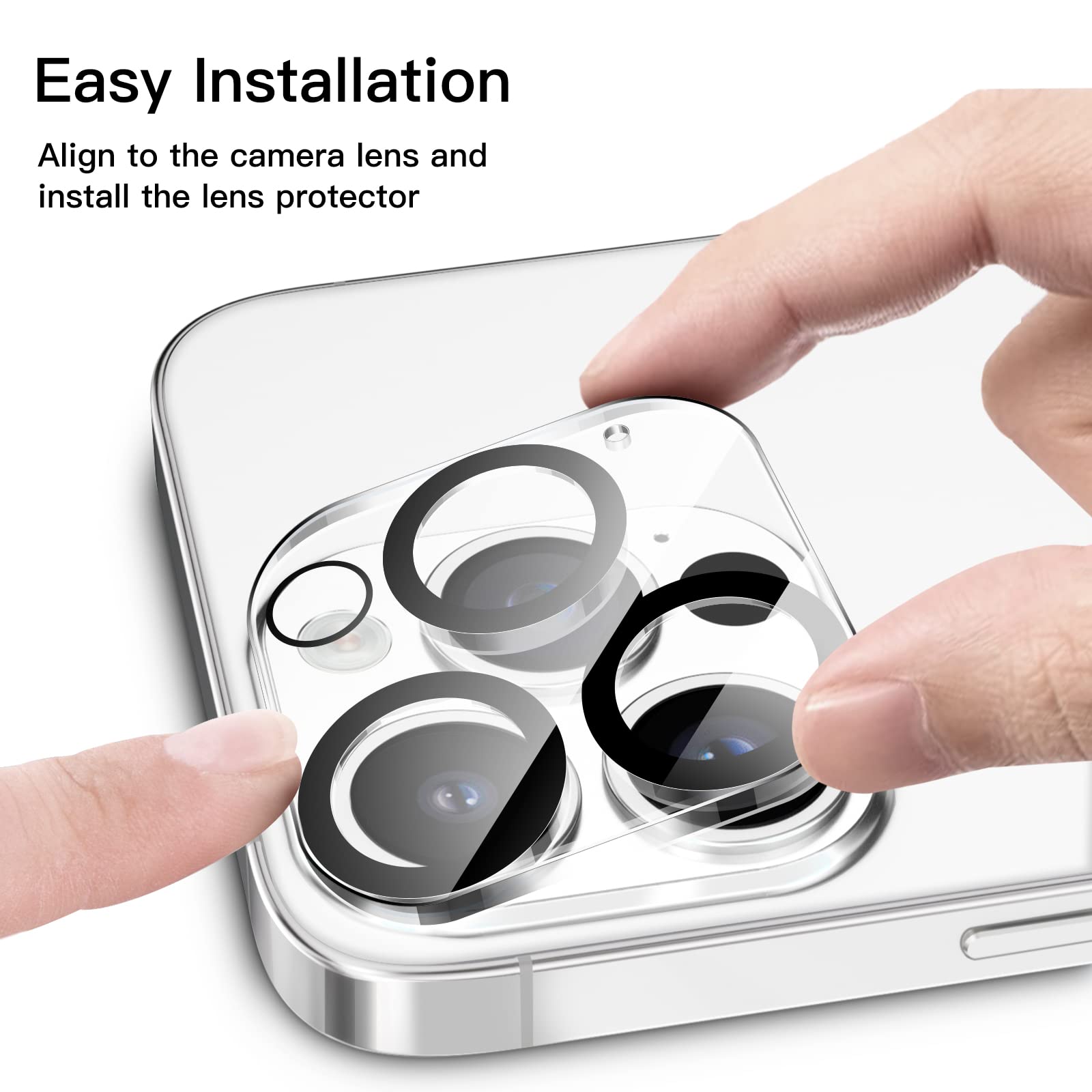 Jetech Camera Lens Protector For Iphone 14 Pro 6.1-Inch And Iphone 14 Pro Max 6.7-Inch, 9H Tempered Glass, Anti-Scratch, Case Fr