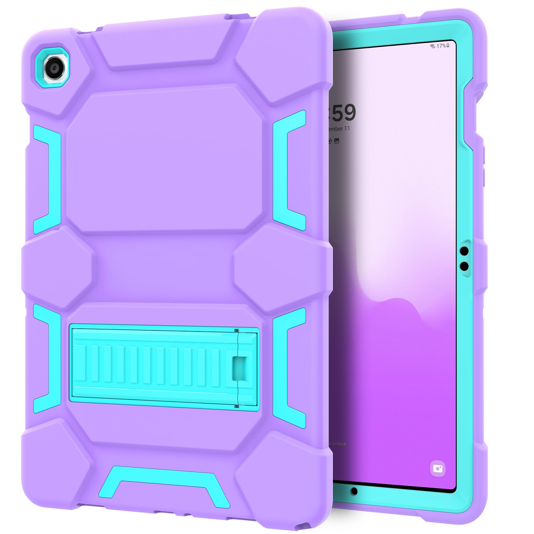 Ccmao Case For Samsung Galaxy Tab A9+ Case 11 Inch 2023 Model (Sm X210/X216/X218), Heavy Duty Shockproof Hybrid Three Layer Prot