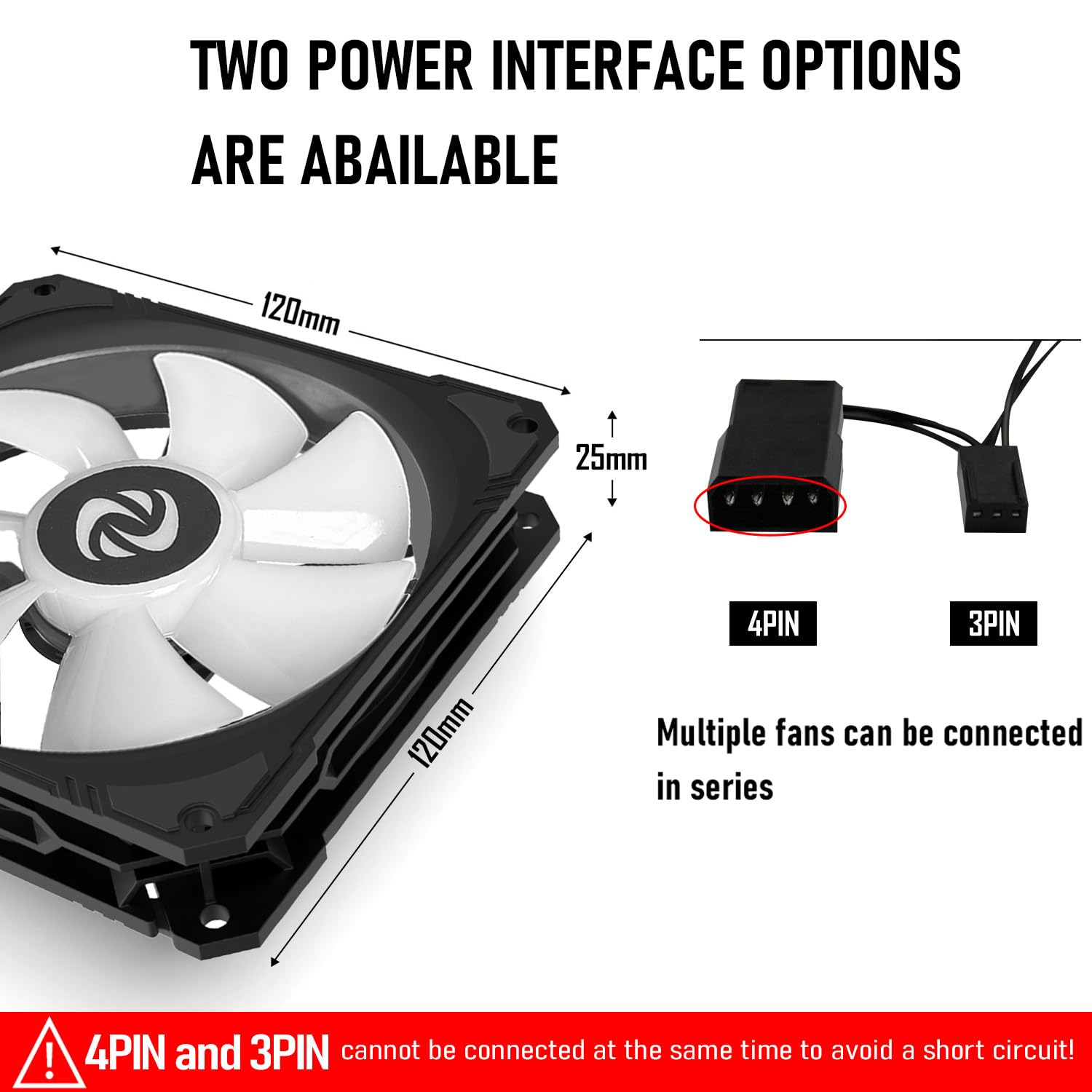 120Mm Pc Case Fan 3 Pack Rgb Case Fans, Silent Version High Airflow Pc Fans 120Mm, Hydraulic Bearing   Low Noise Rgb Fans 120Mm