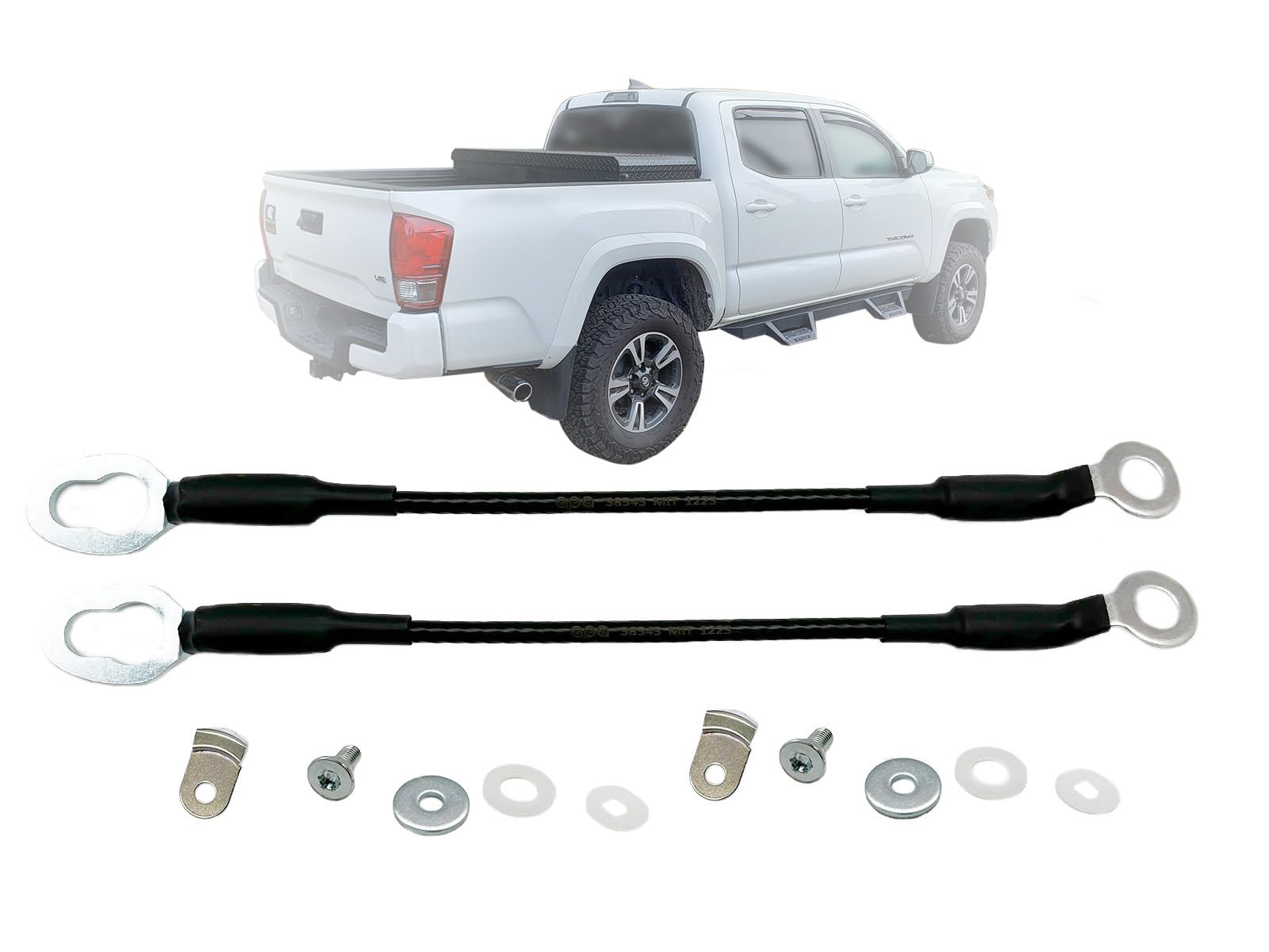 Apa Replacement Tailgate Cable With Hardware For 2005 2015 Tacoma Pair Passenger Right Rh Side And Driver Left Lh Side 657700407
