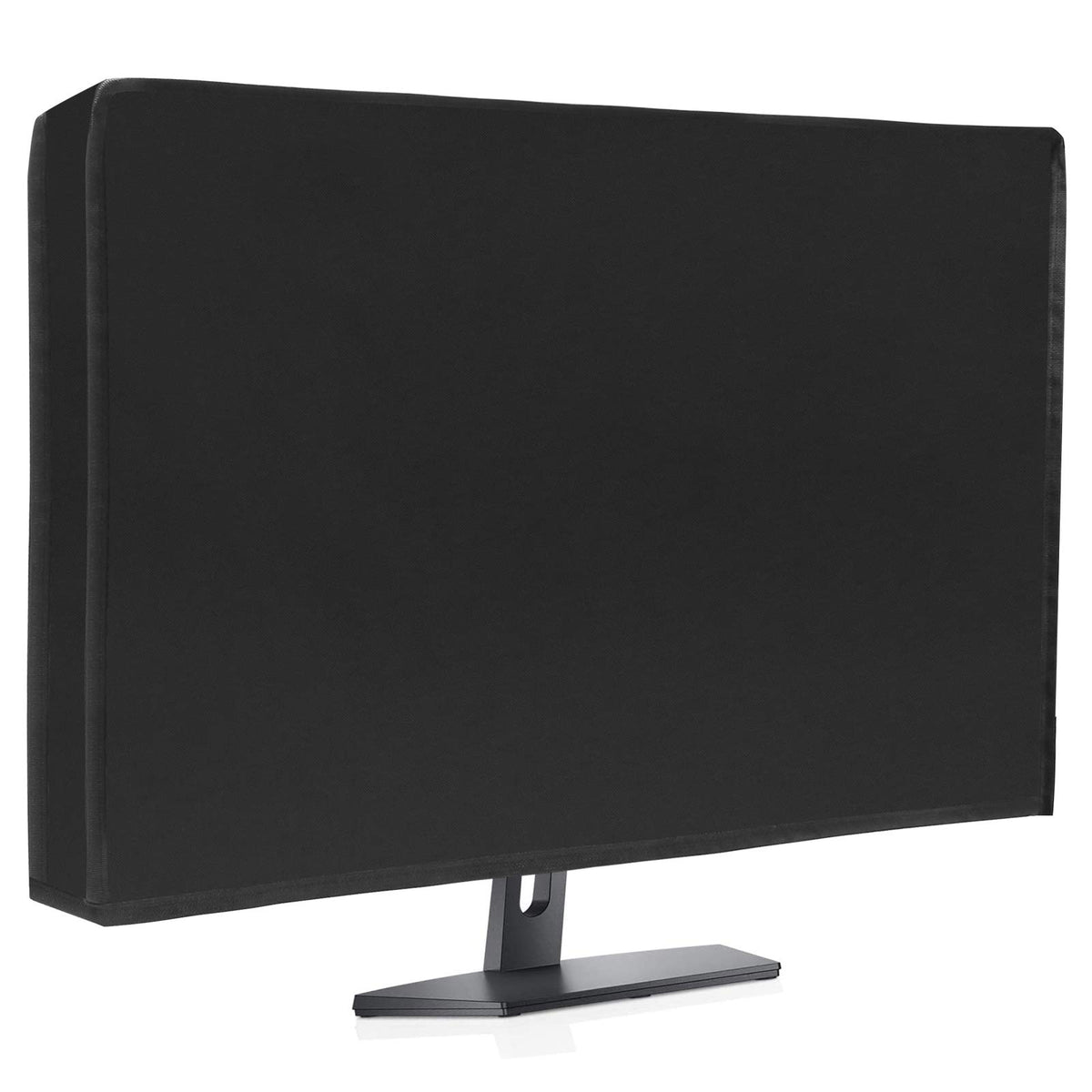 Waterproof Computer Monitor Dust Cover, Luxiv Black Full Body Cover For Computer Screen Anti Static Lcd Silky Hd Panel Dust Cove