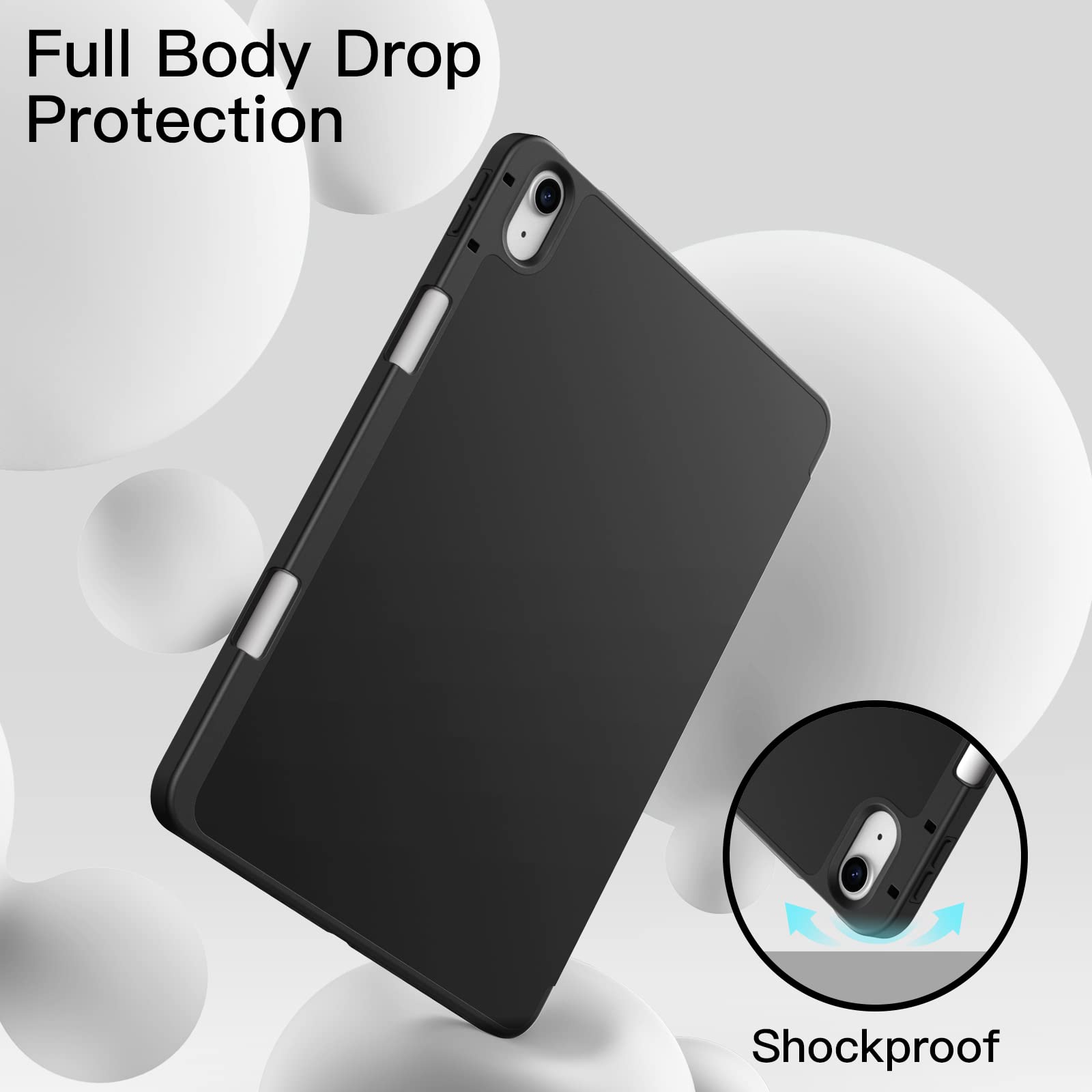 Jetech Case For Ipad Air 11-Inch M3/M2 (2025/2024), Ipad Air 5/4 (2022/2020 5Th/4Th Generation 10.9-Inch) With Pencil Holder, Sl