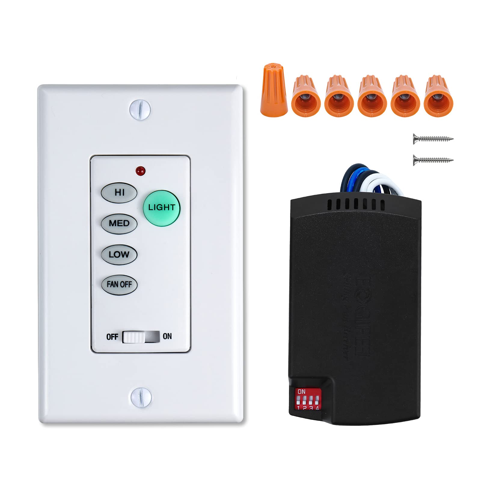 Eogifee Universal Uc9050T Small Size Ceiling Fan Remote Control Kits With Adjustable Speed And Light Replacement Of Hampton Bay