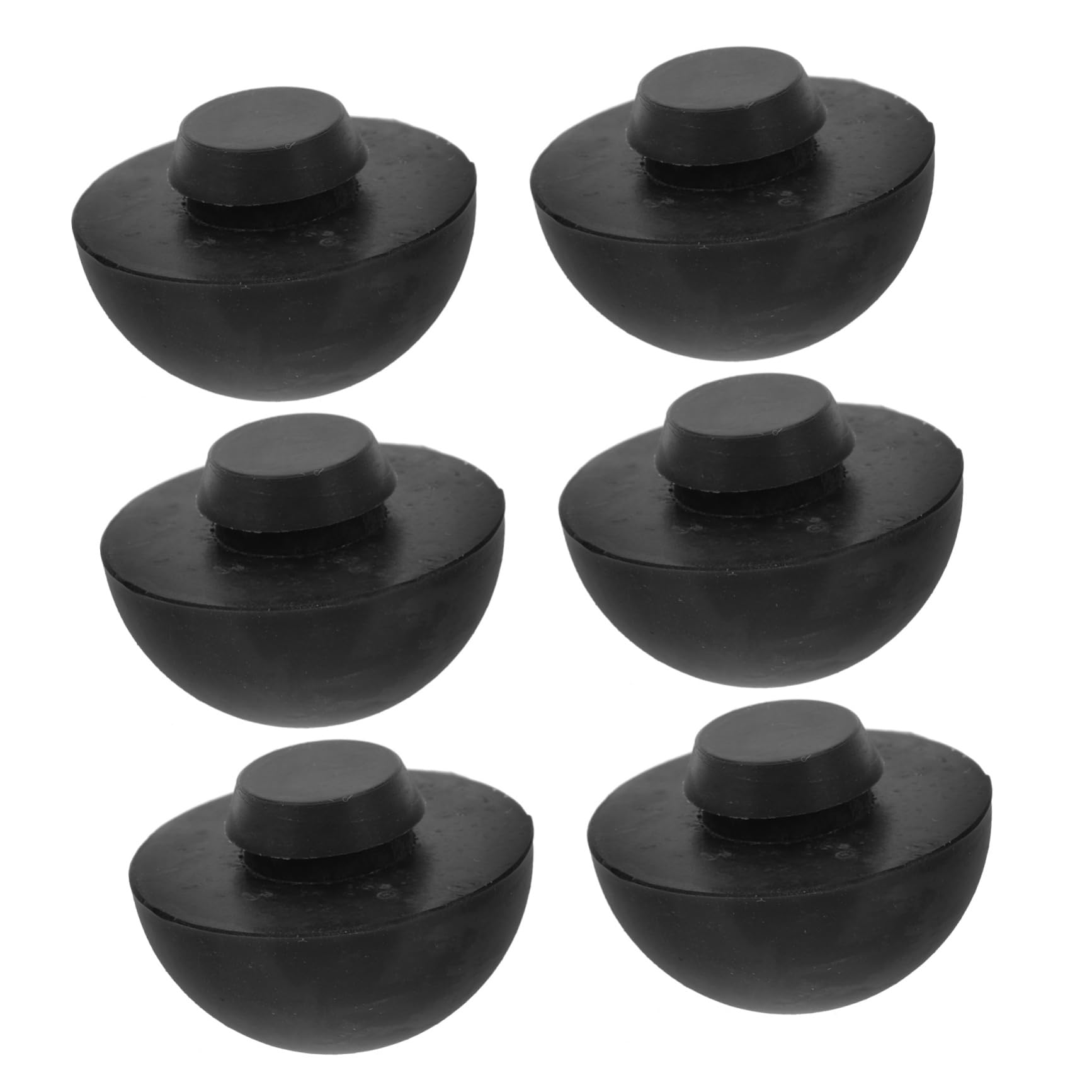 Housoutil 6Pcs Hollowing Drum Rubber Stopper Steel Yoga Drums Yoga Healing Drum Tongue Drum Support Yoga Accessories Tongue Drum