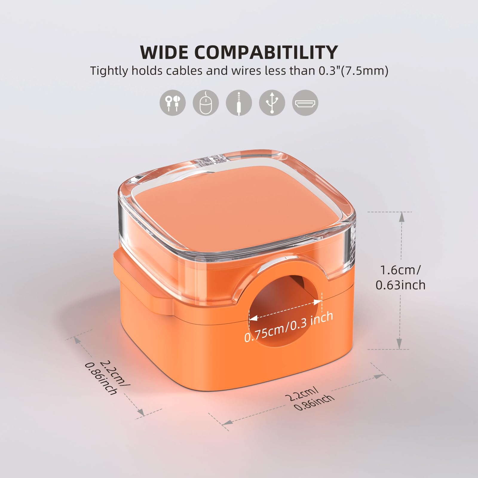 Cord Organizer, 6 Pack Magnetic Cable Clips Under Desk Cable Management, Strong Adhesive Wire Holder Keeper For Office Home Kitc