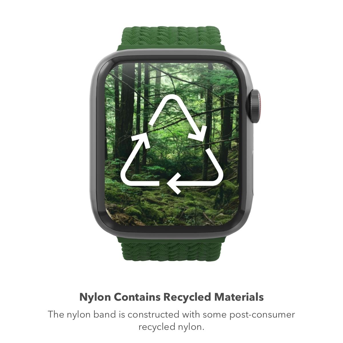 Zagg Gear4 Braided Stretchy Solo Loop Band - Compatible With Apple Watch 42Mm 44Mm 45Mm, Elastic Strap Wristbands For Iwatch Ser