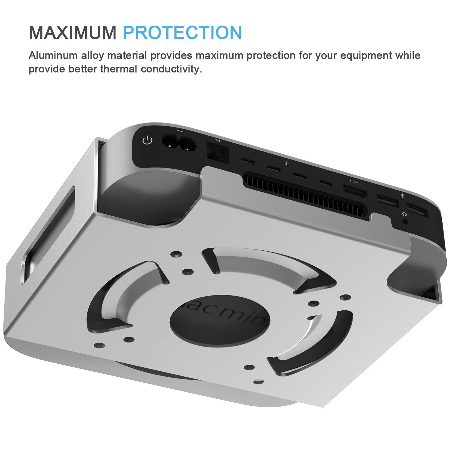 Ifcase Mac Mini M2 Mount, Heat Dissipation Design Anti Scratch Behind Monitor, Under Desk, Wall Mount Stand For Mac Mini 2011 To